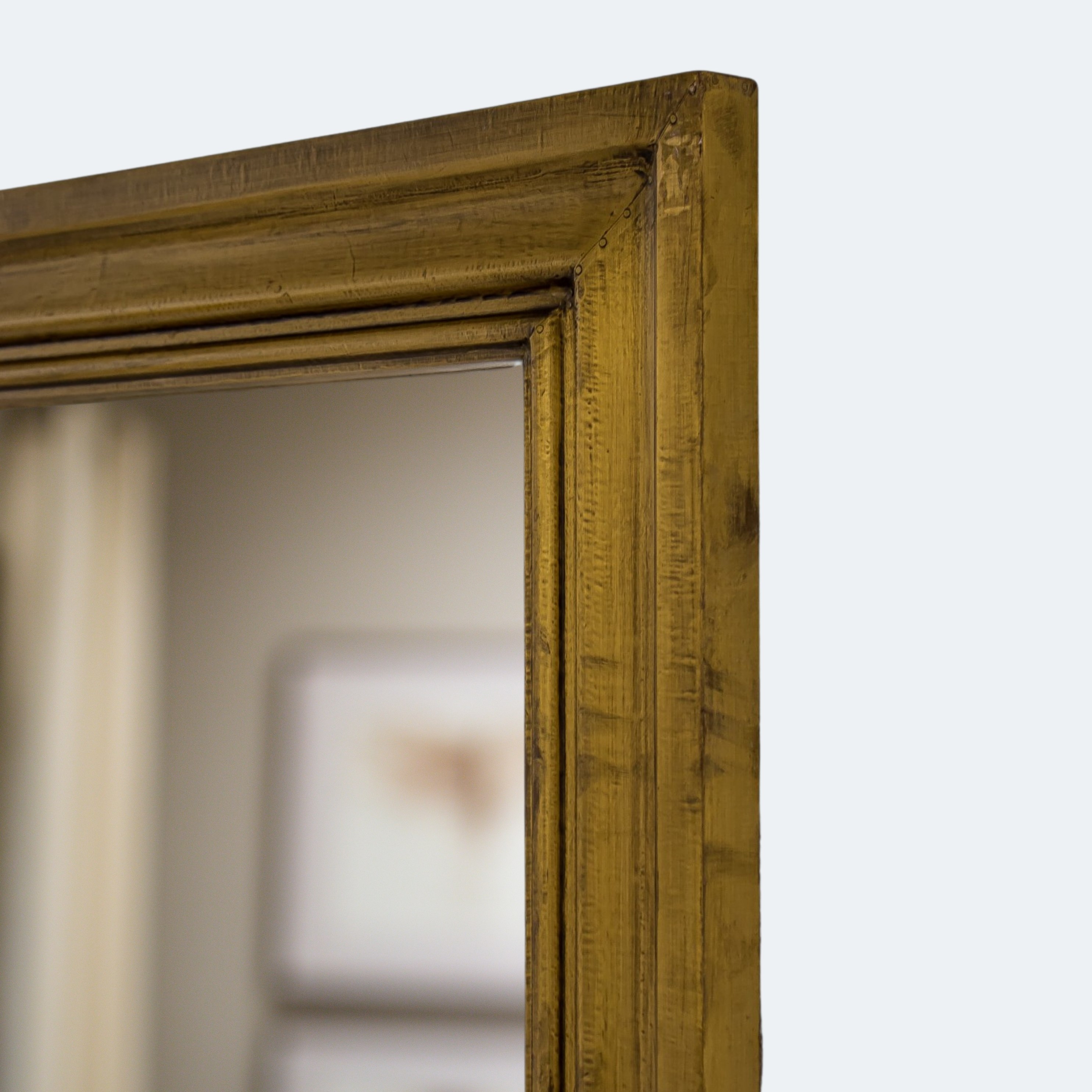 Gold-Accented Wall Mirror