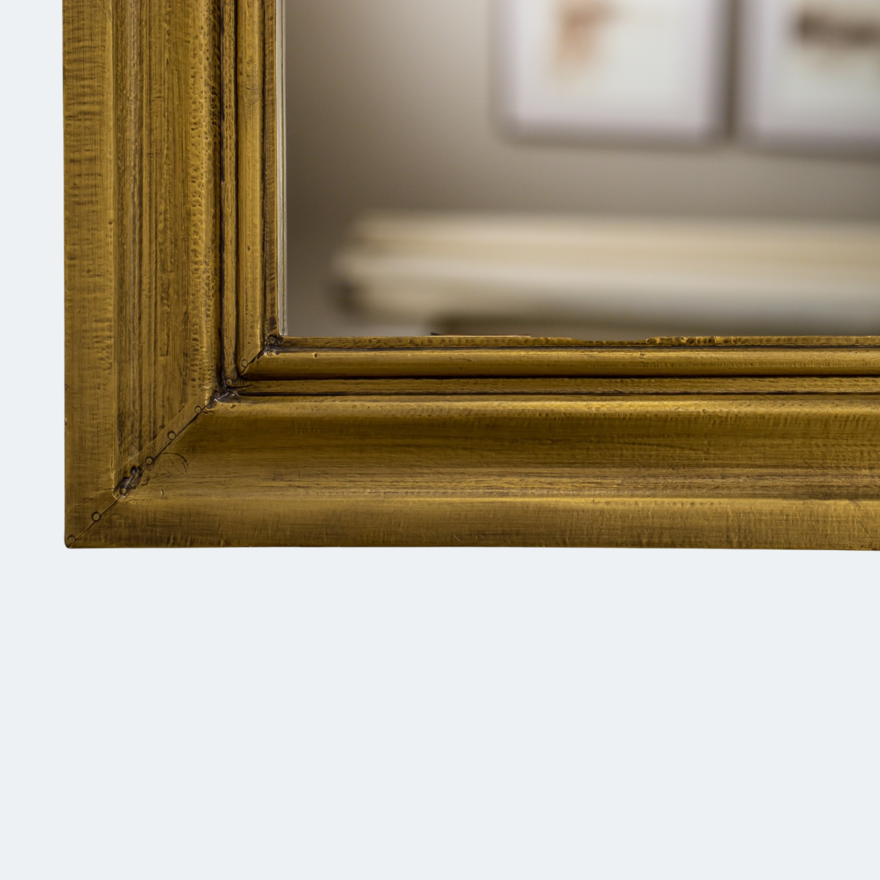 Gold-Accented Wall Mirror