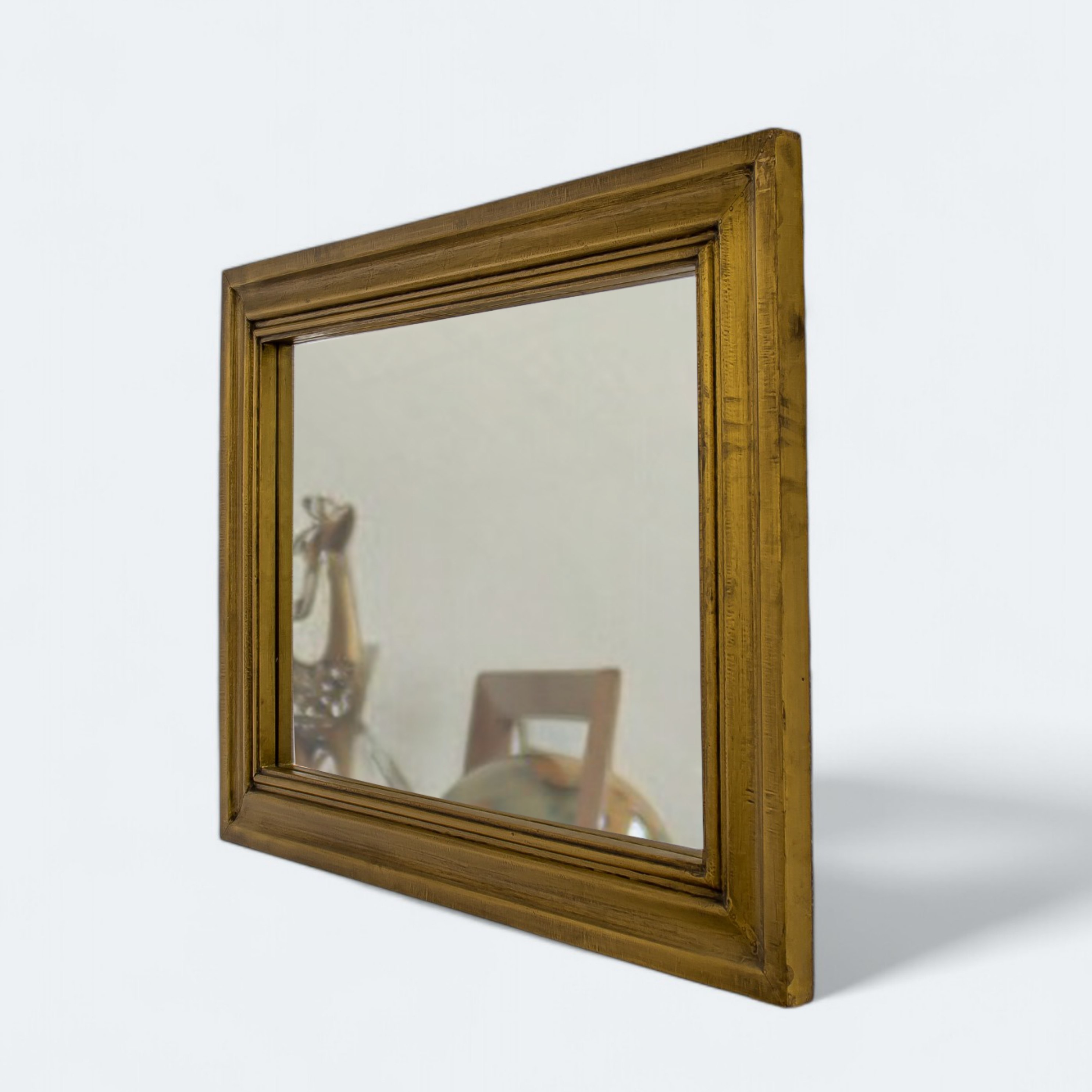 Gold-Accented Wall Mirror