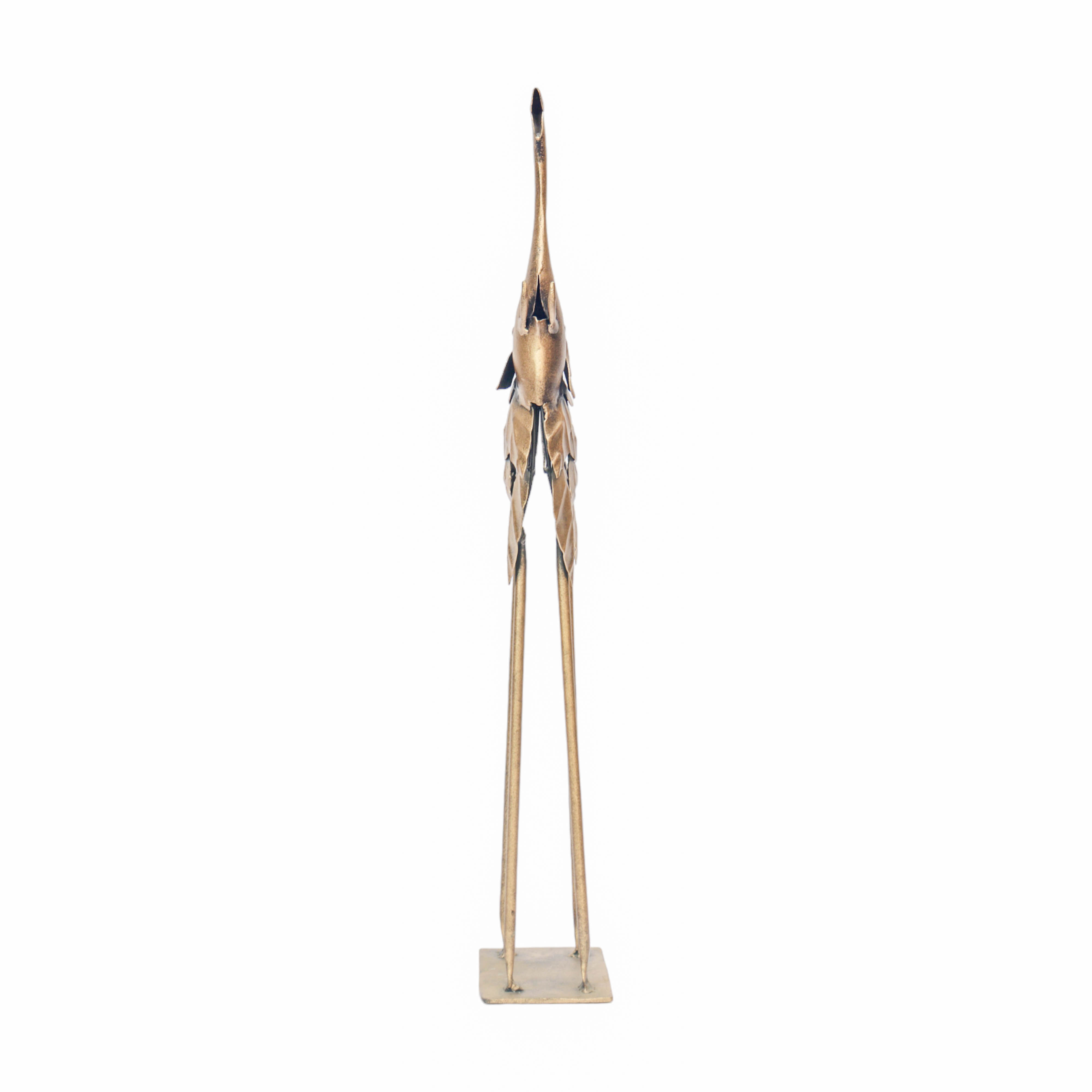 ‘Leafy Legacy’ - Gold Metal Elephant Sculpture