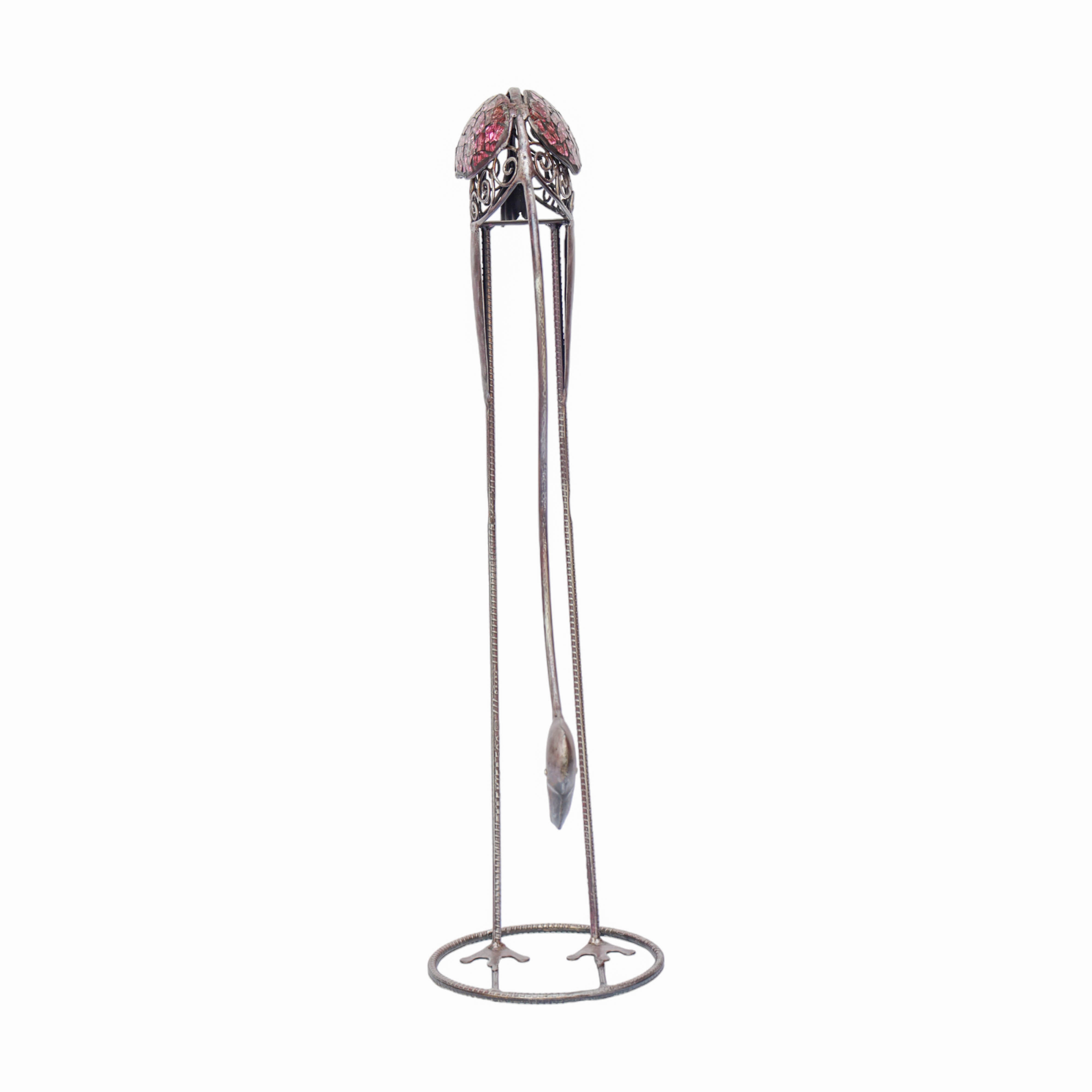 Rosy Rhapsody - Metal Flamingo Sculpture