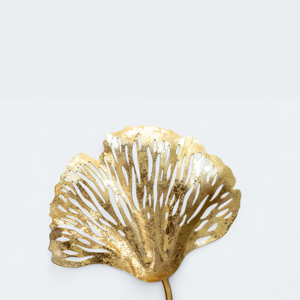 Ginkgo Leaf Votive Candle Holder