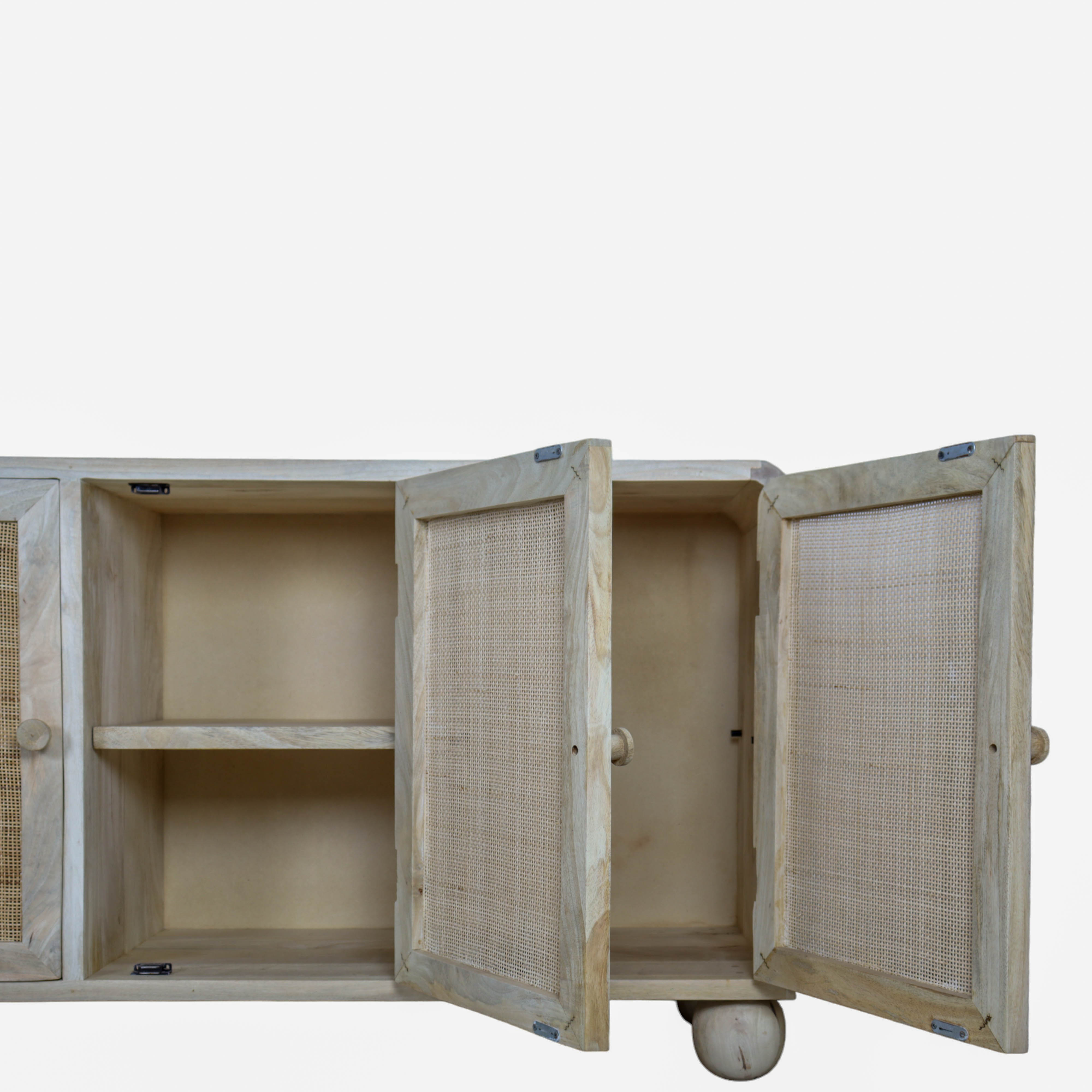 Rattan Weave Cabinet