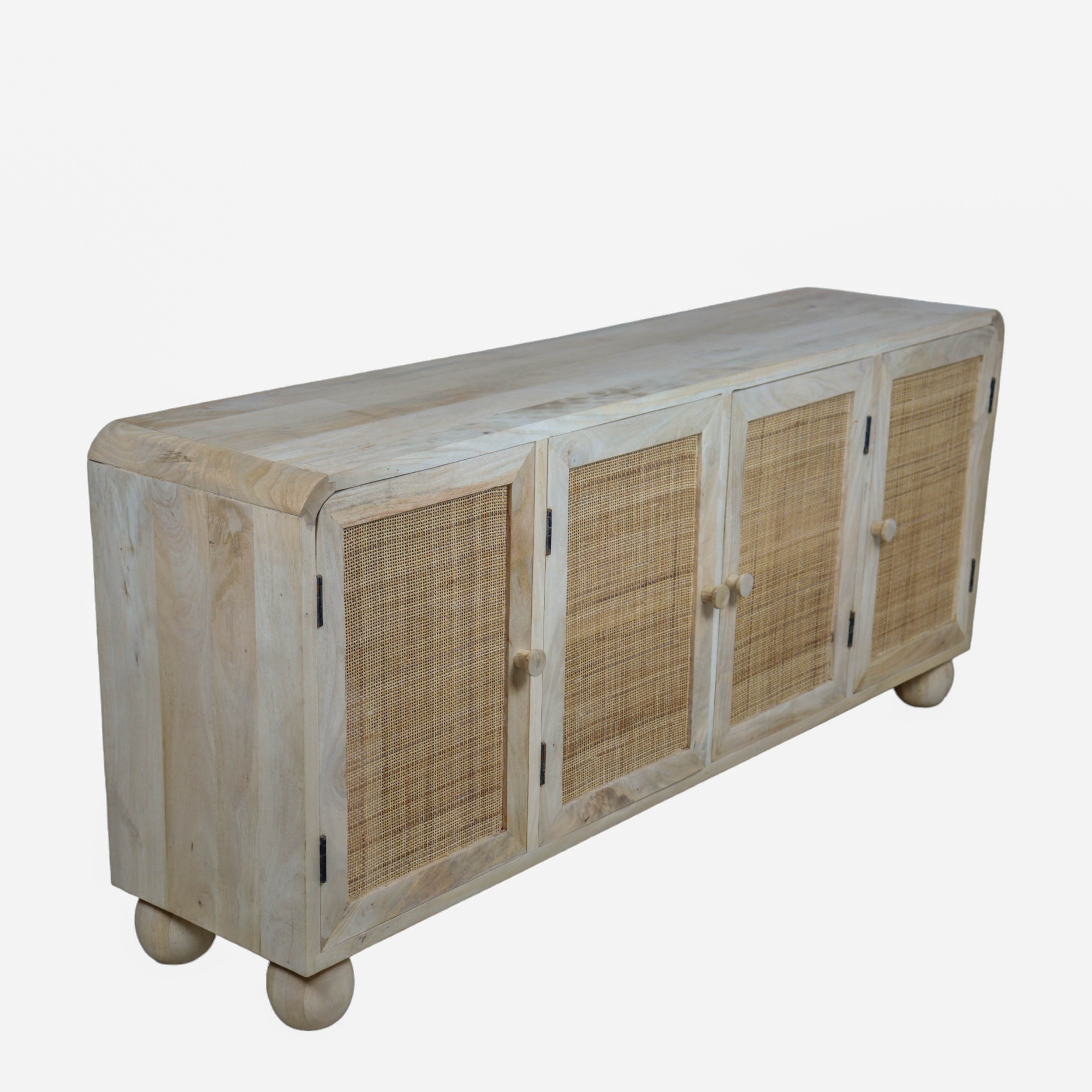 Rattan Weave Cabinet