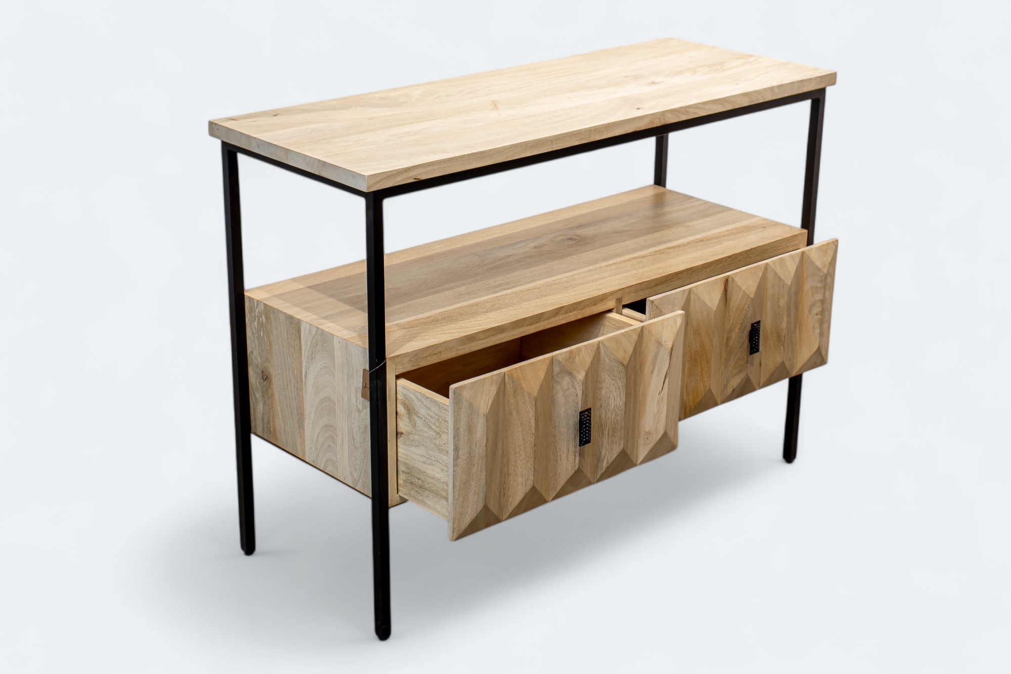 Geometric Accent Console Table