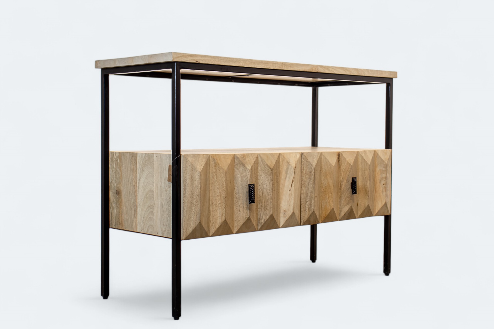 Geometric Accent Console Table