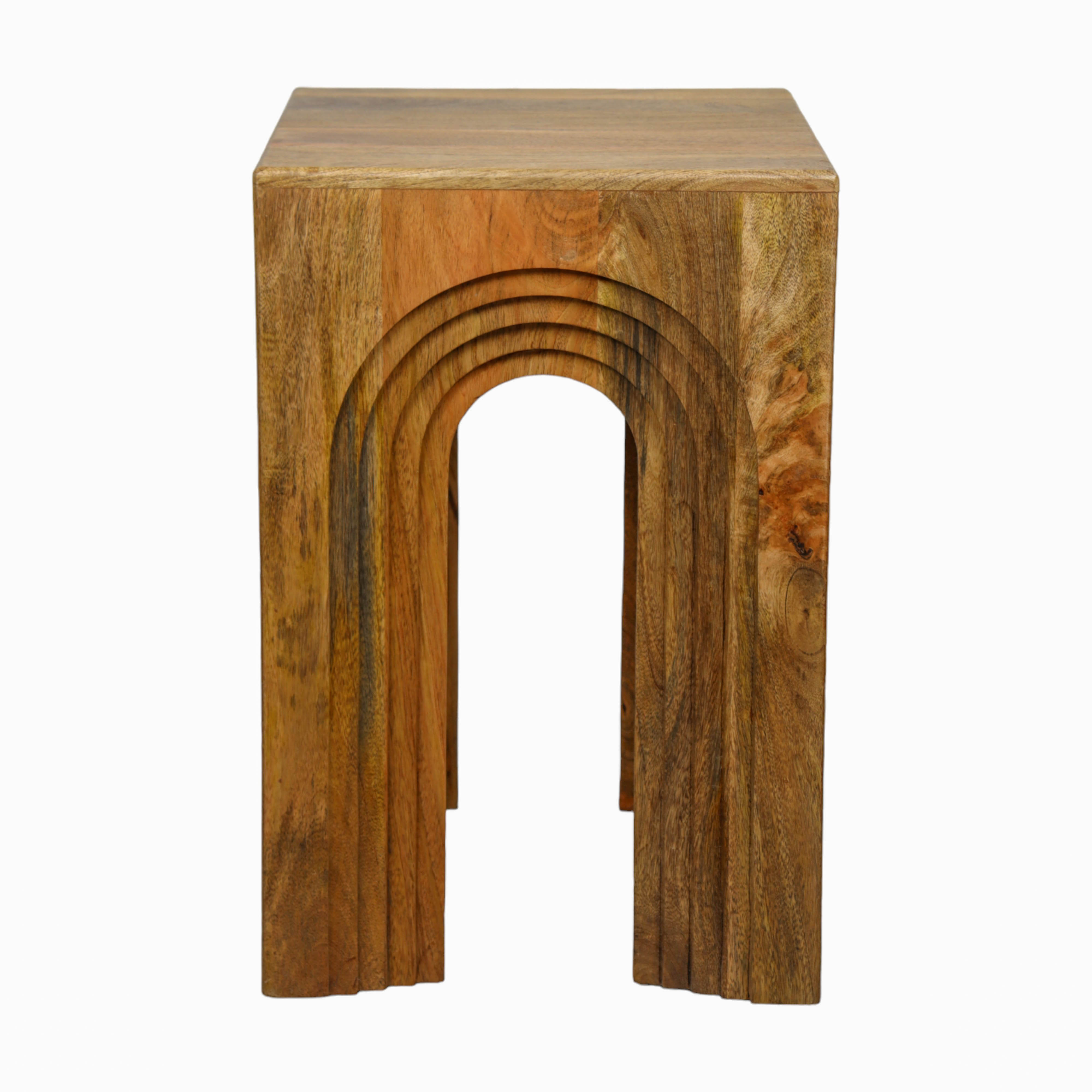 Wooden carving Side Table