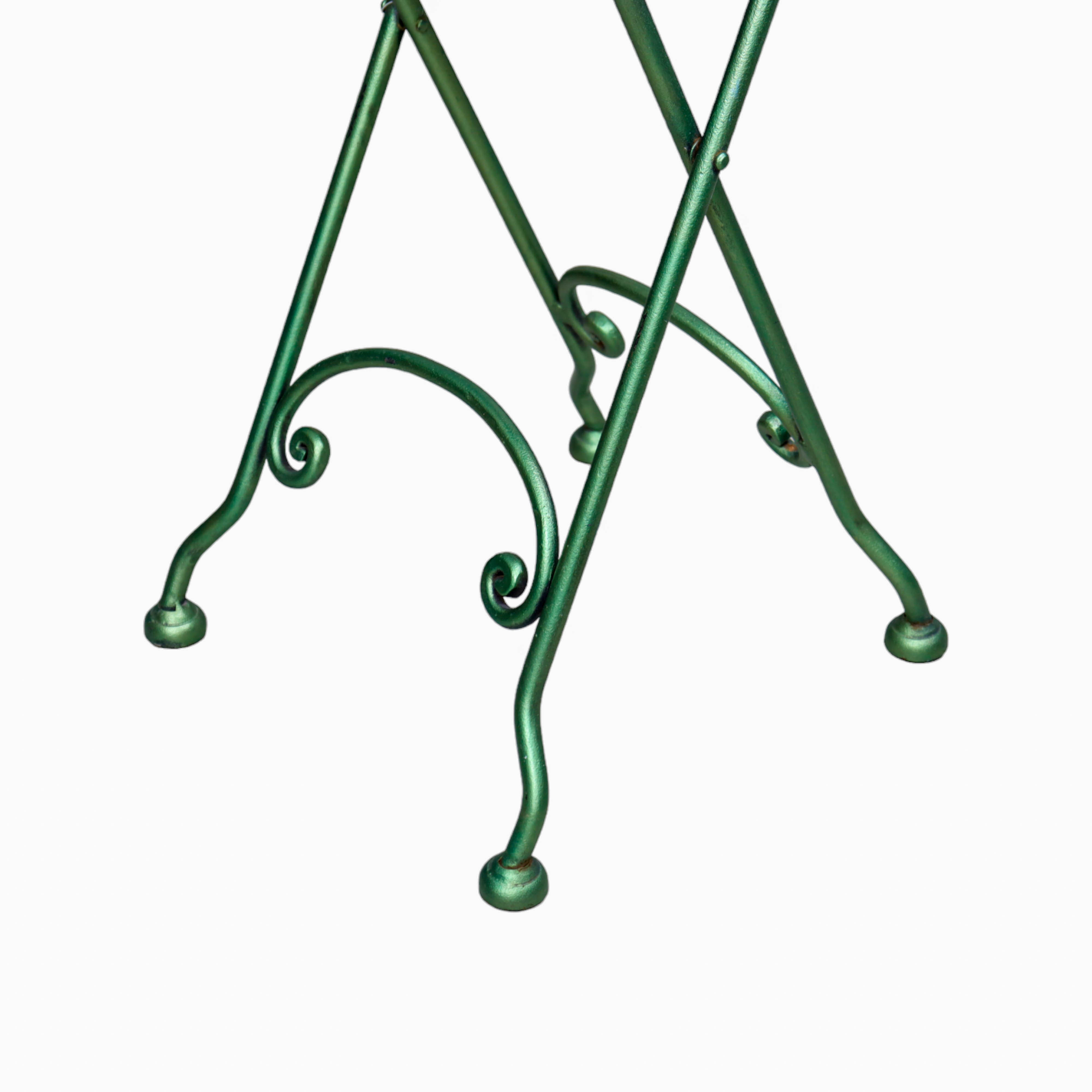Iron Round Folding Side Table