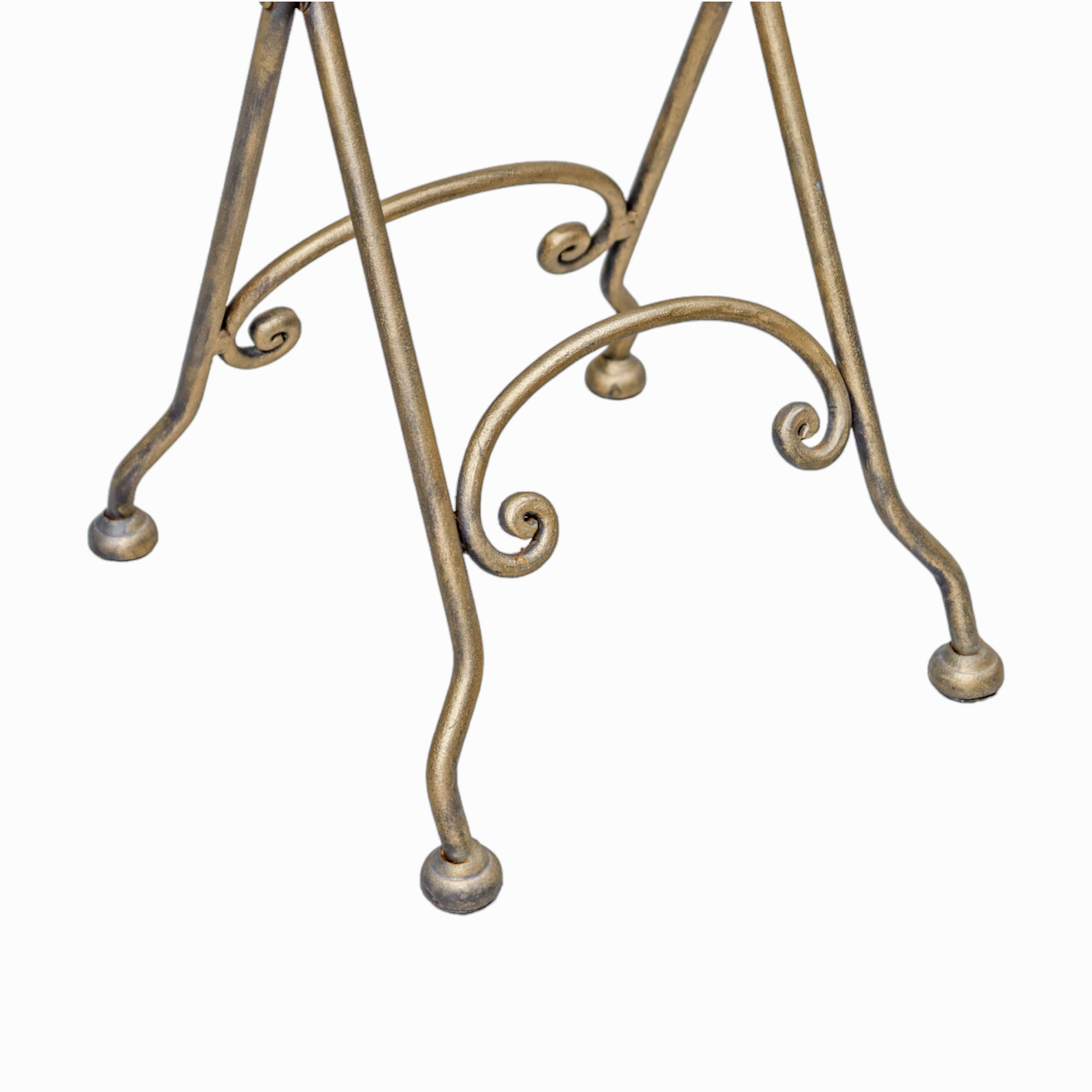 Iron Round Folding Side Table | Outdoor Indoor Table