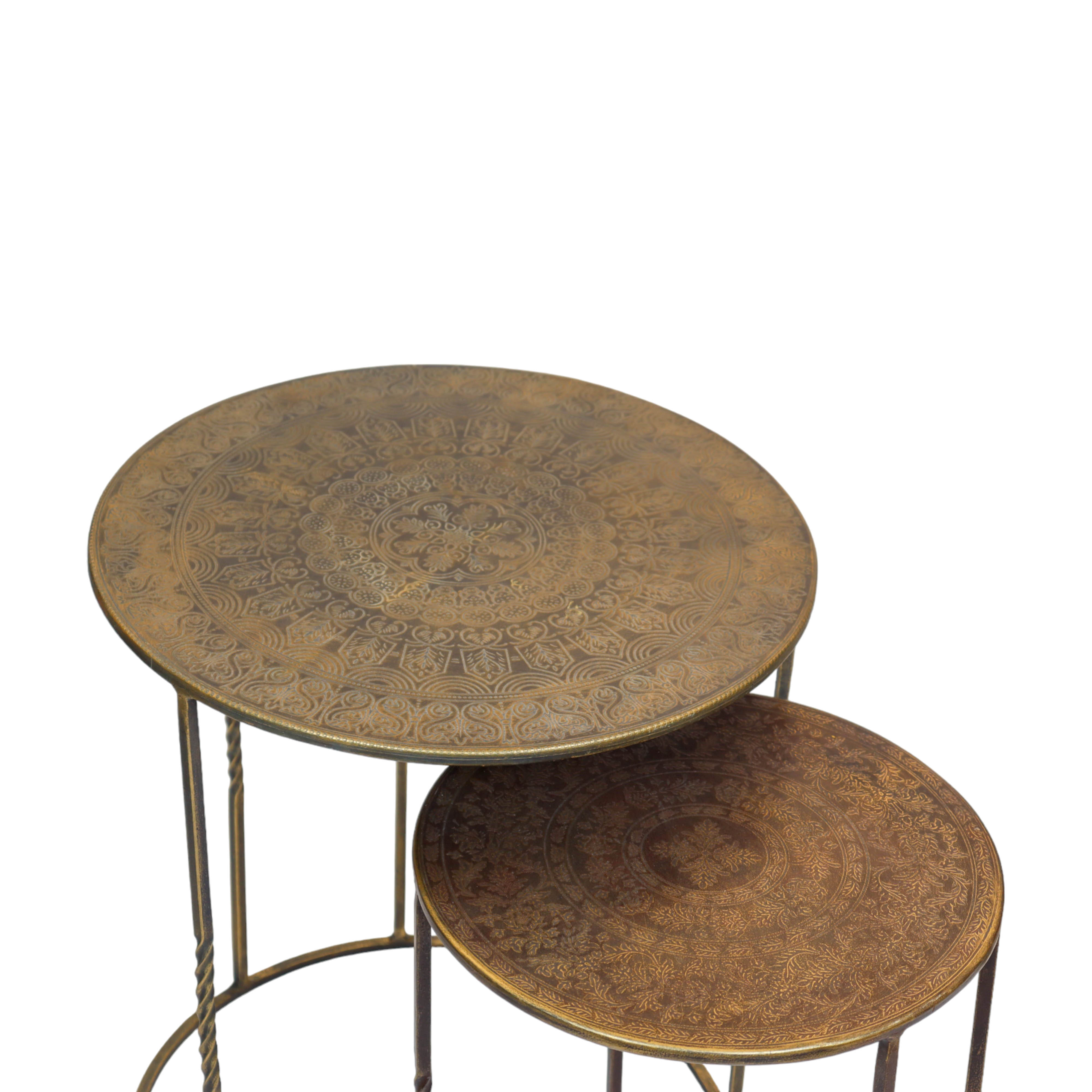 Luxury Iron Nesting Table