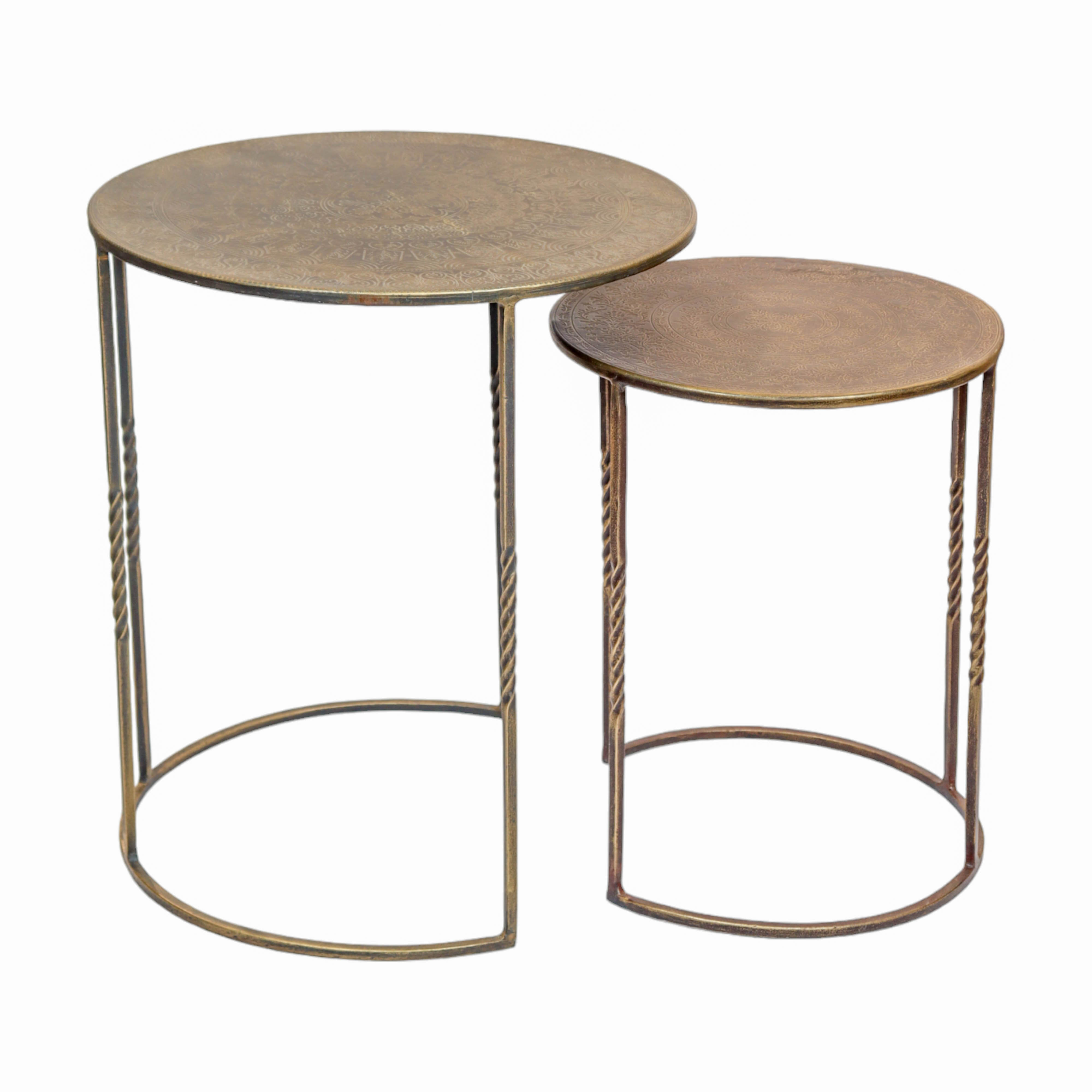 Luxury Iron Nesting Table