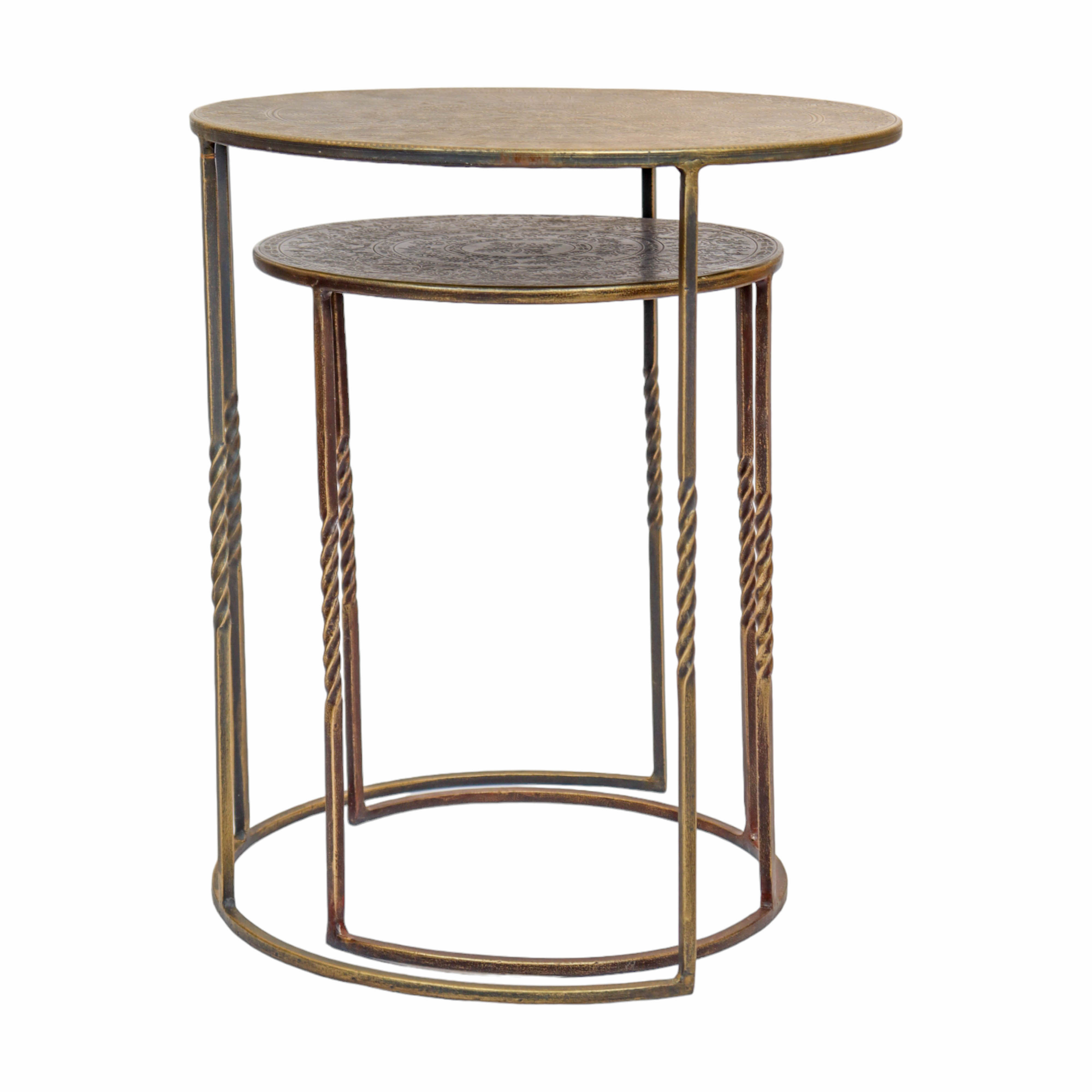 Luxury Iron Nesting Table