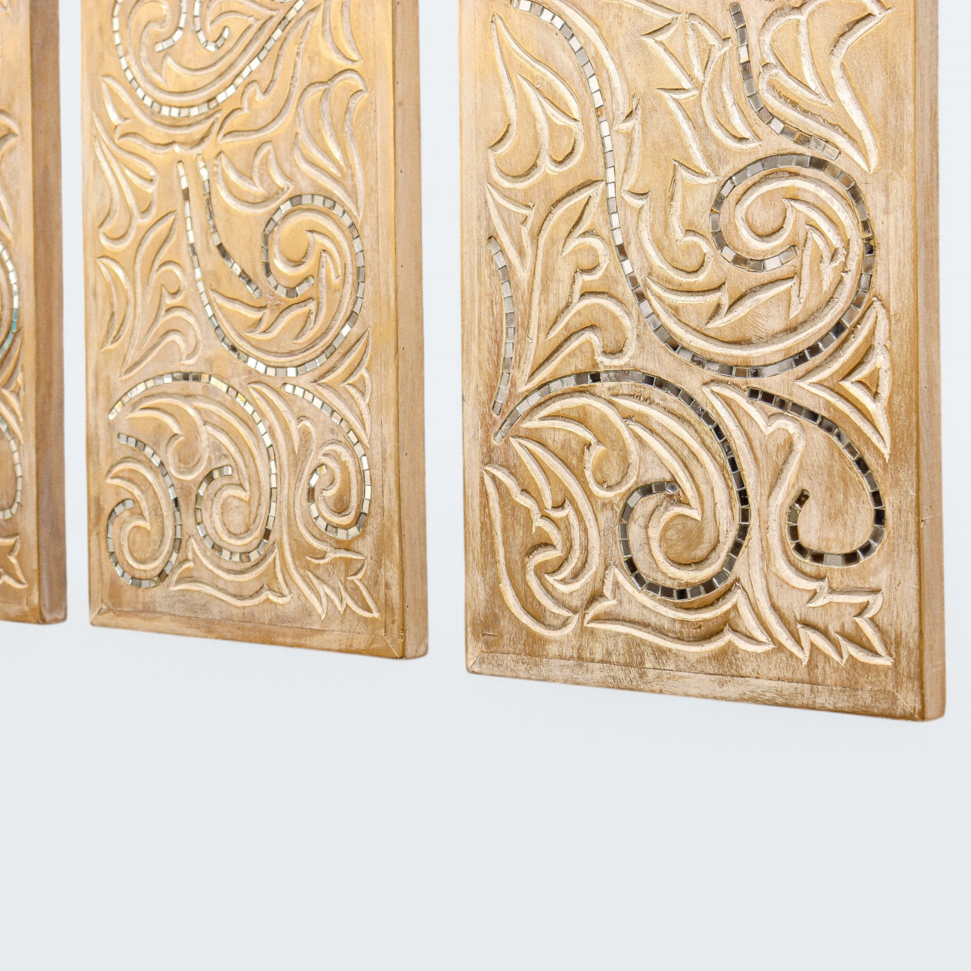 Mirror Mosaic 2 PC wooden Wall Decor