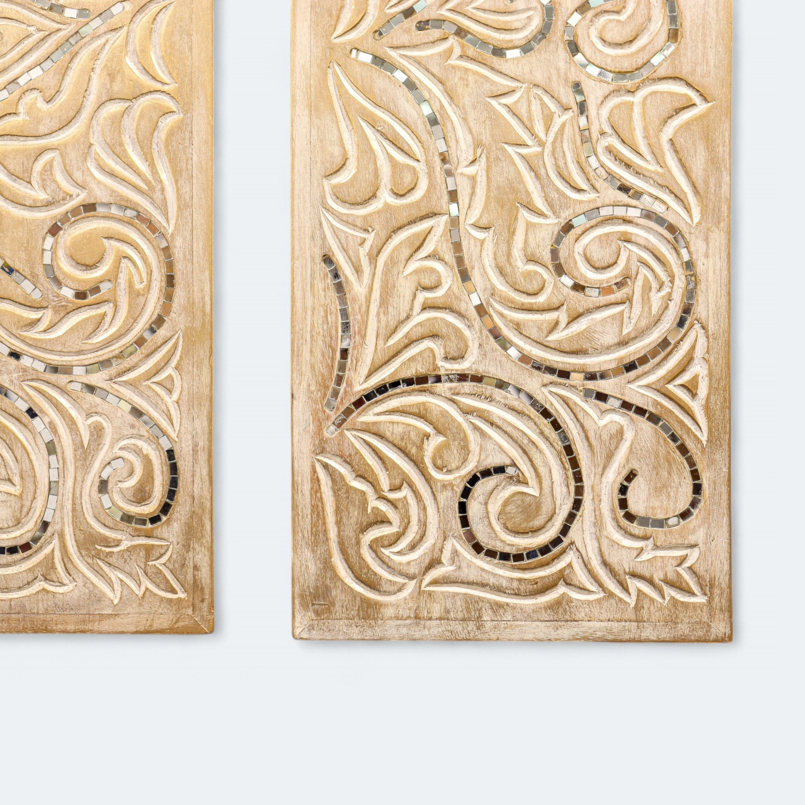 Mirror Mosaic 2 PC wooden Wall Decor