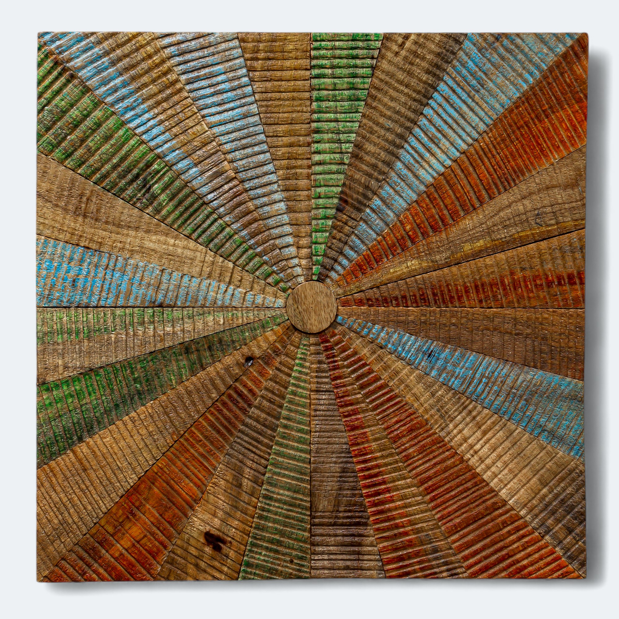 Abstract Design 4 PC Wooden Wall Decor