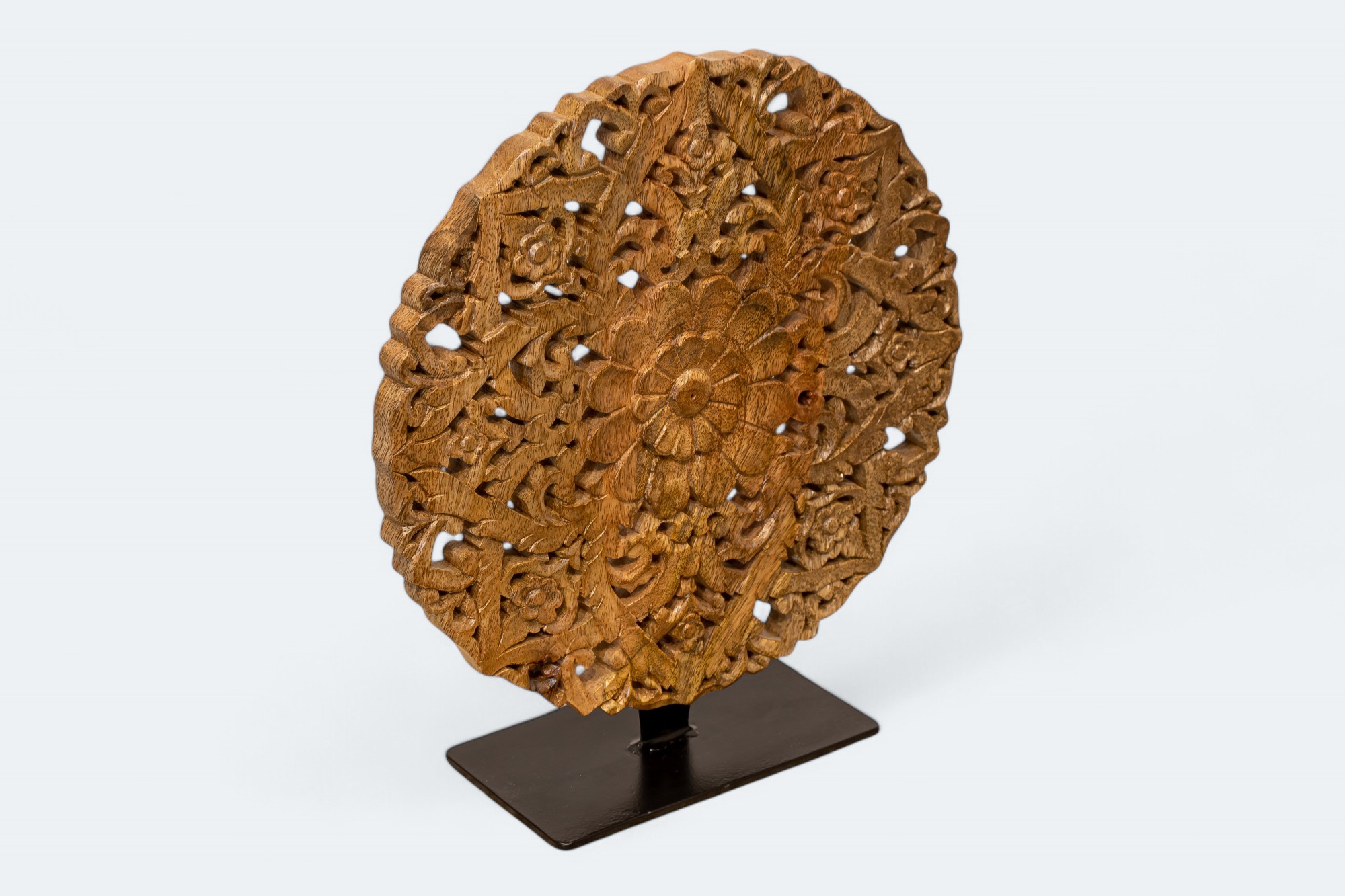 Wooden Discs Floral Design Decor