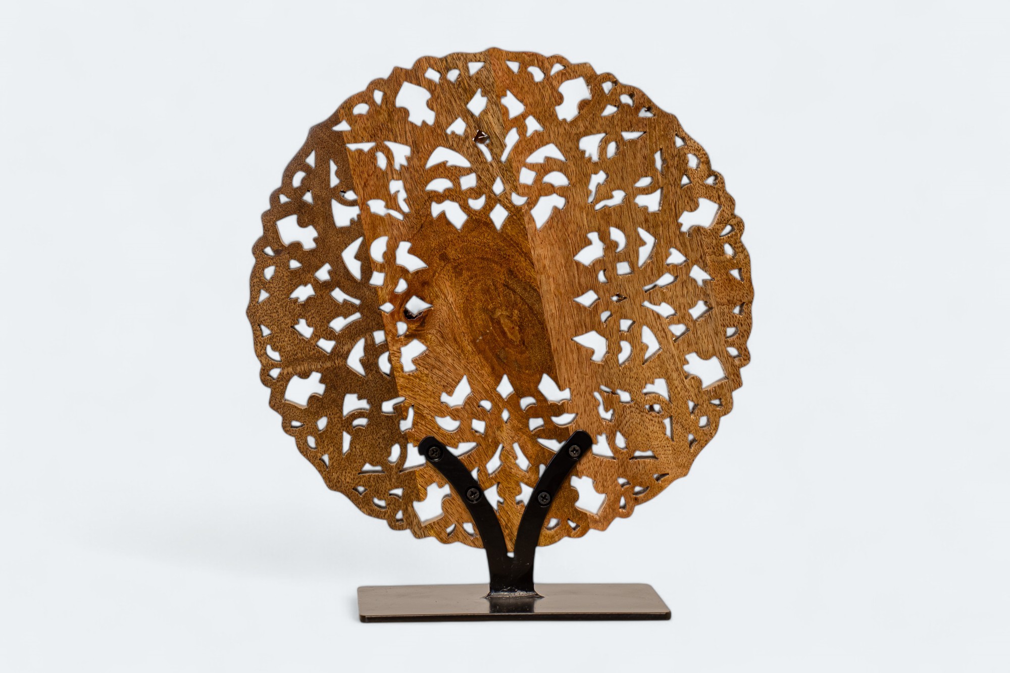 Wooden Discs Floral Design Decor