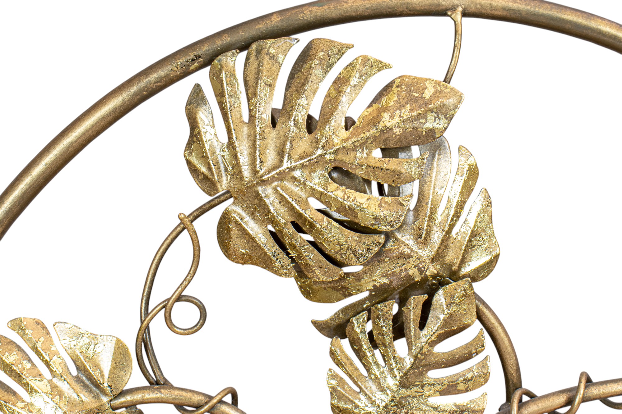 Golden Grove-Intricate Metal Leaf Art