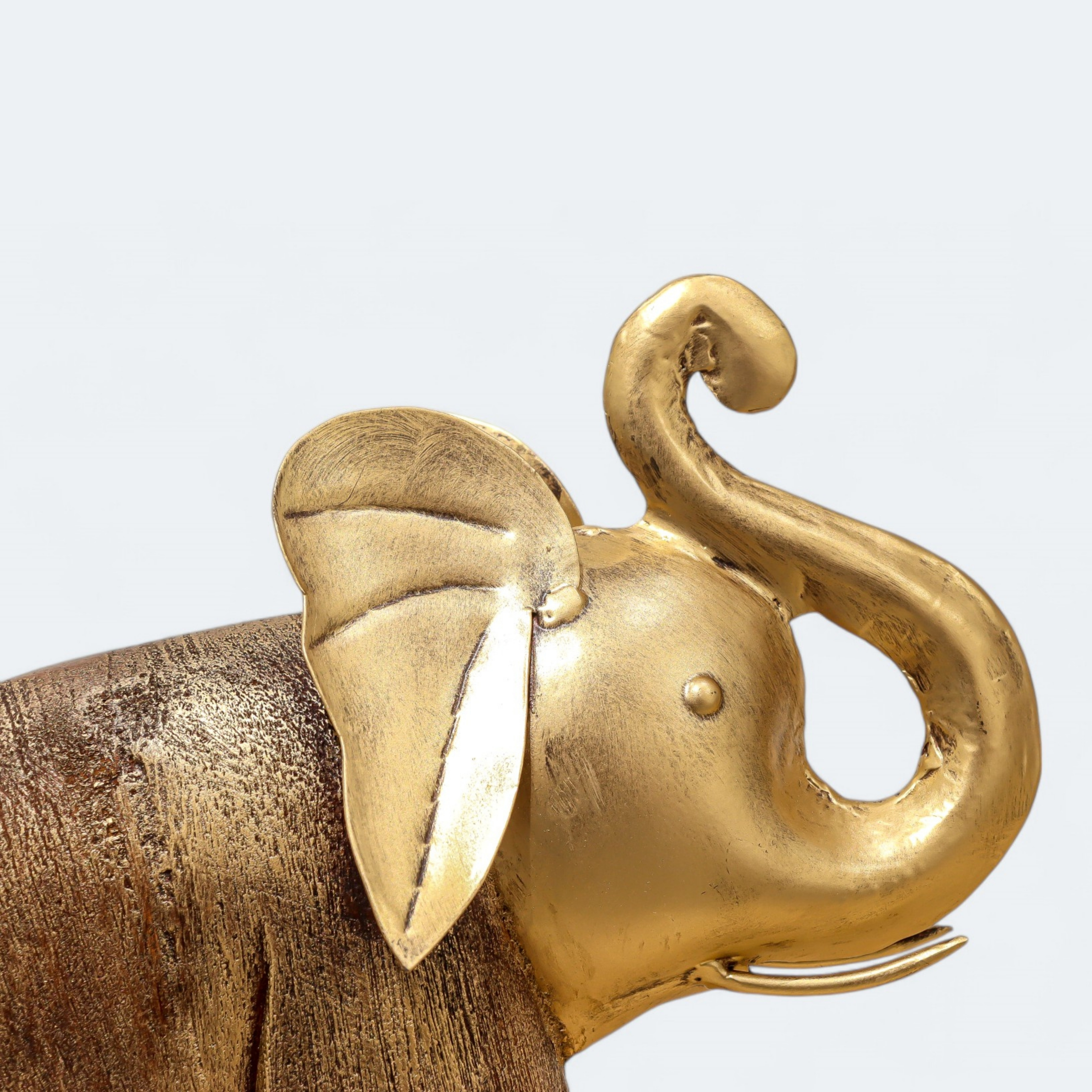 Golden Luxury Joyful Elephant sculpture