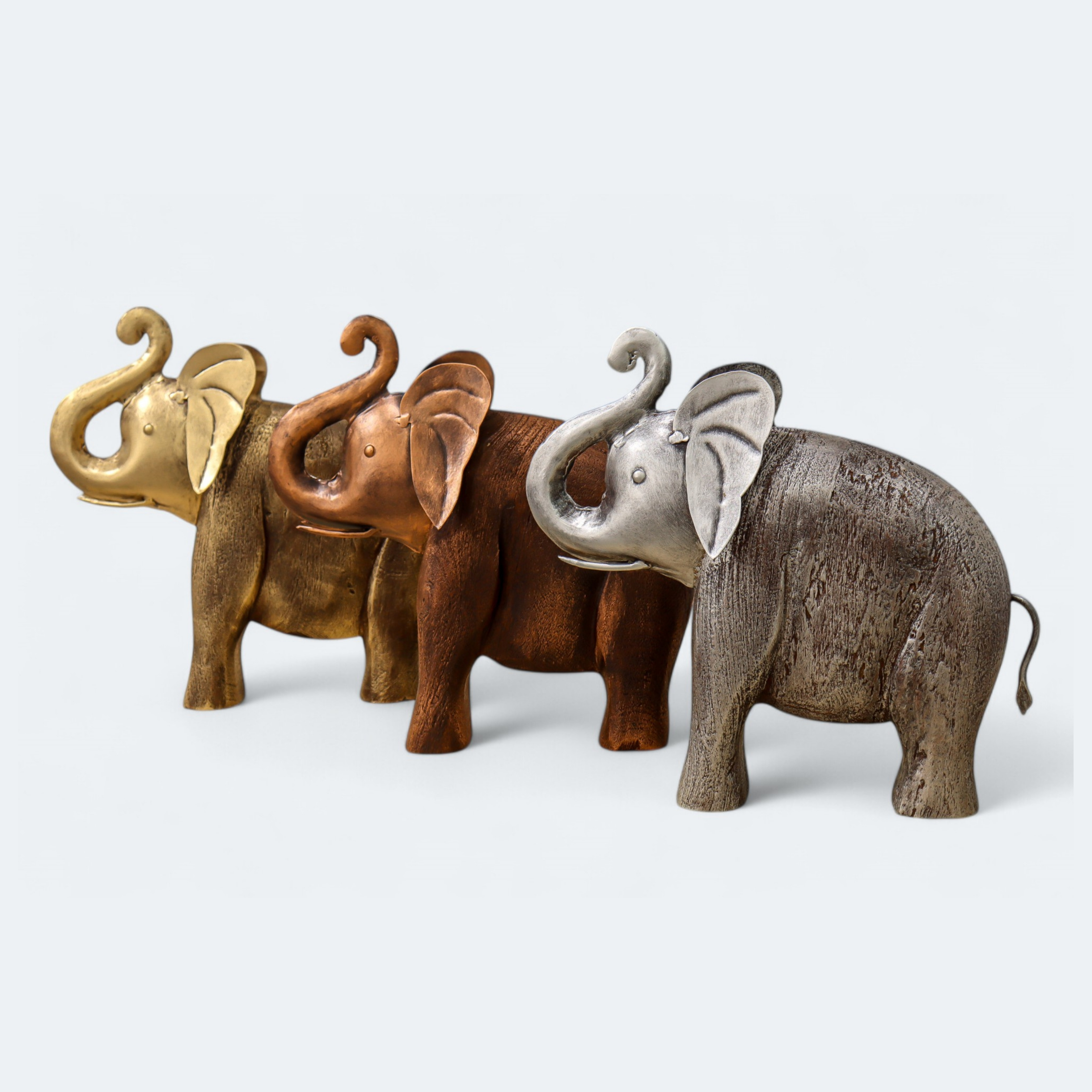 Combo Luxury Joyful Elephant sculpture