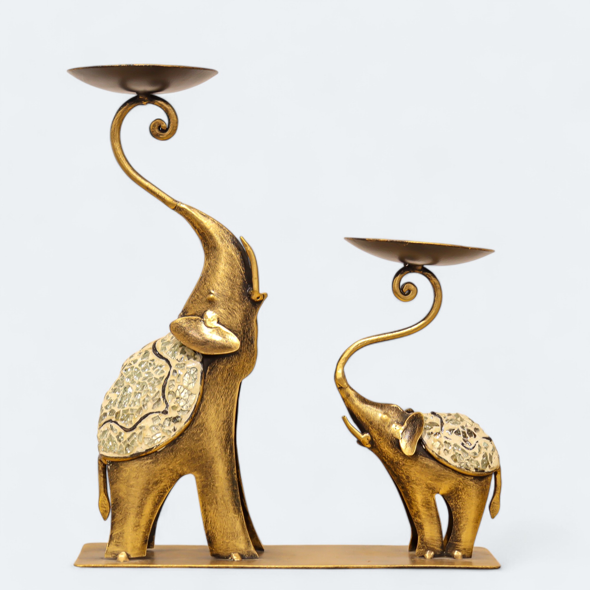 Iron Made Elephant Votive Candle Stand
