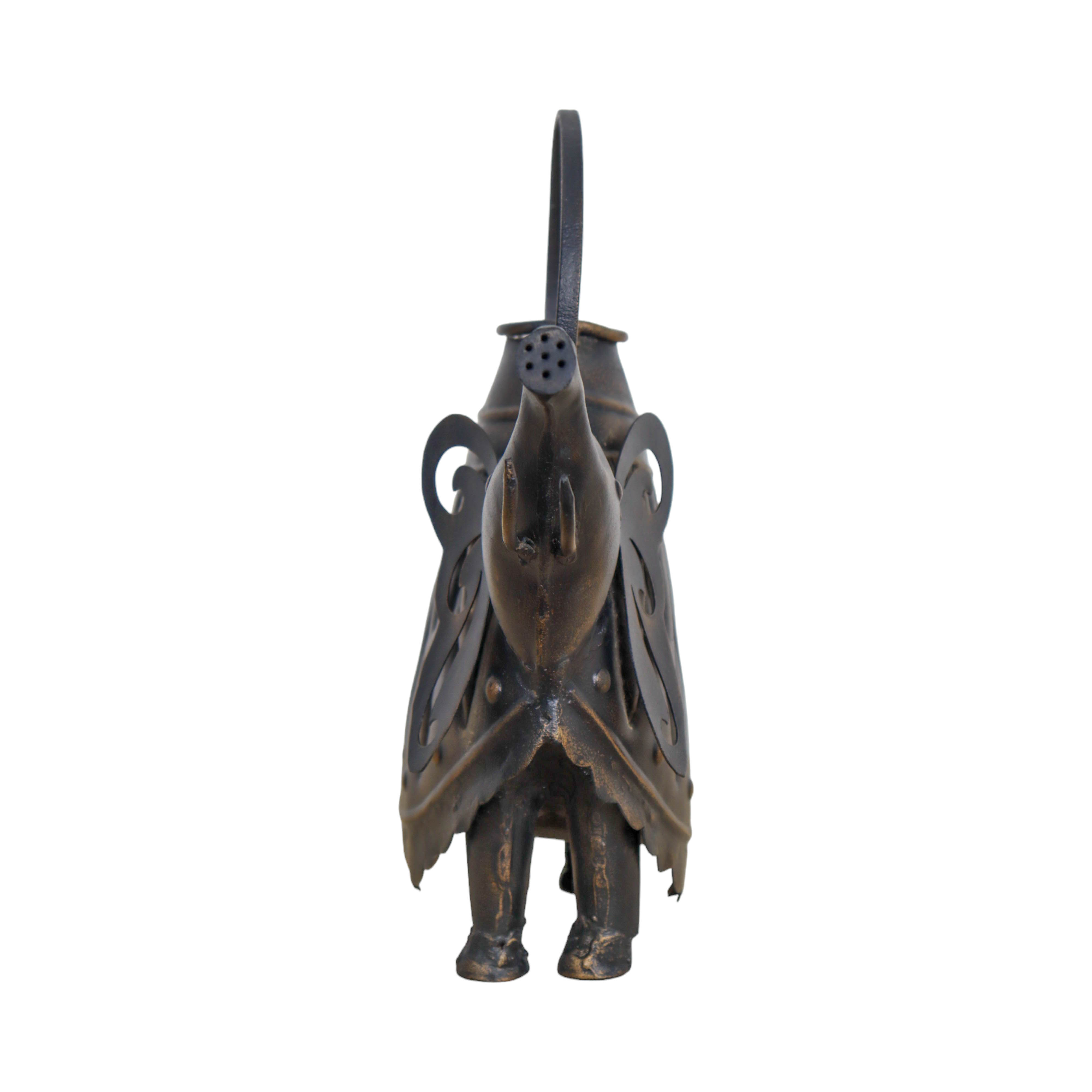 Black Metal Elephant Gardening water can