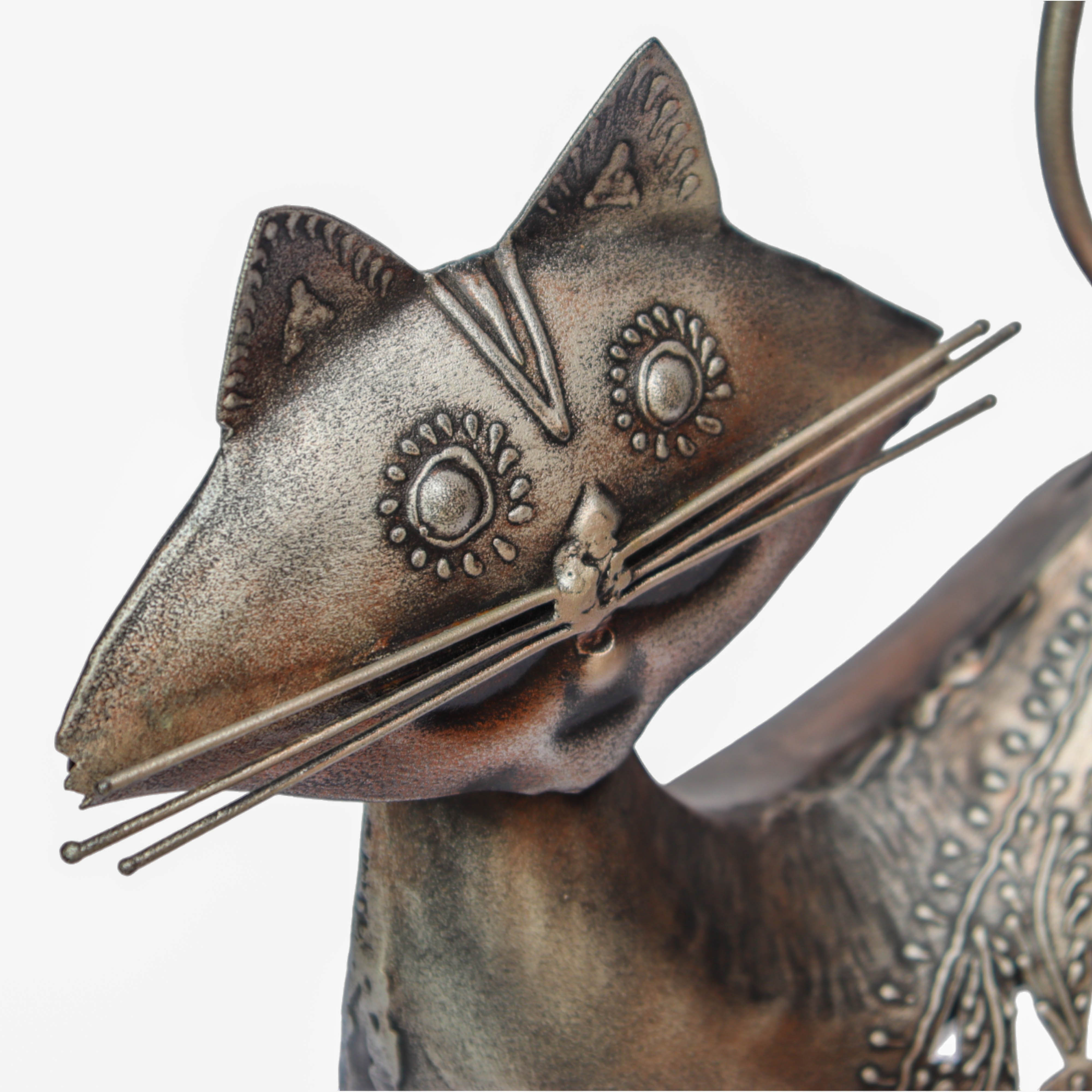 Metal Cat For Decoration