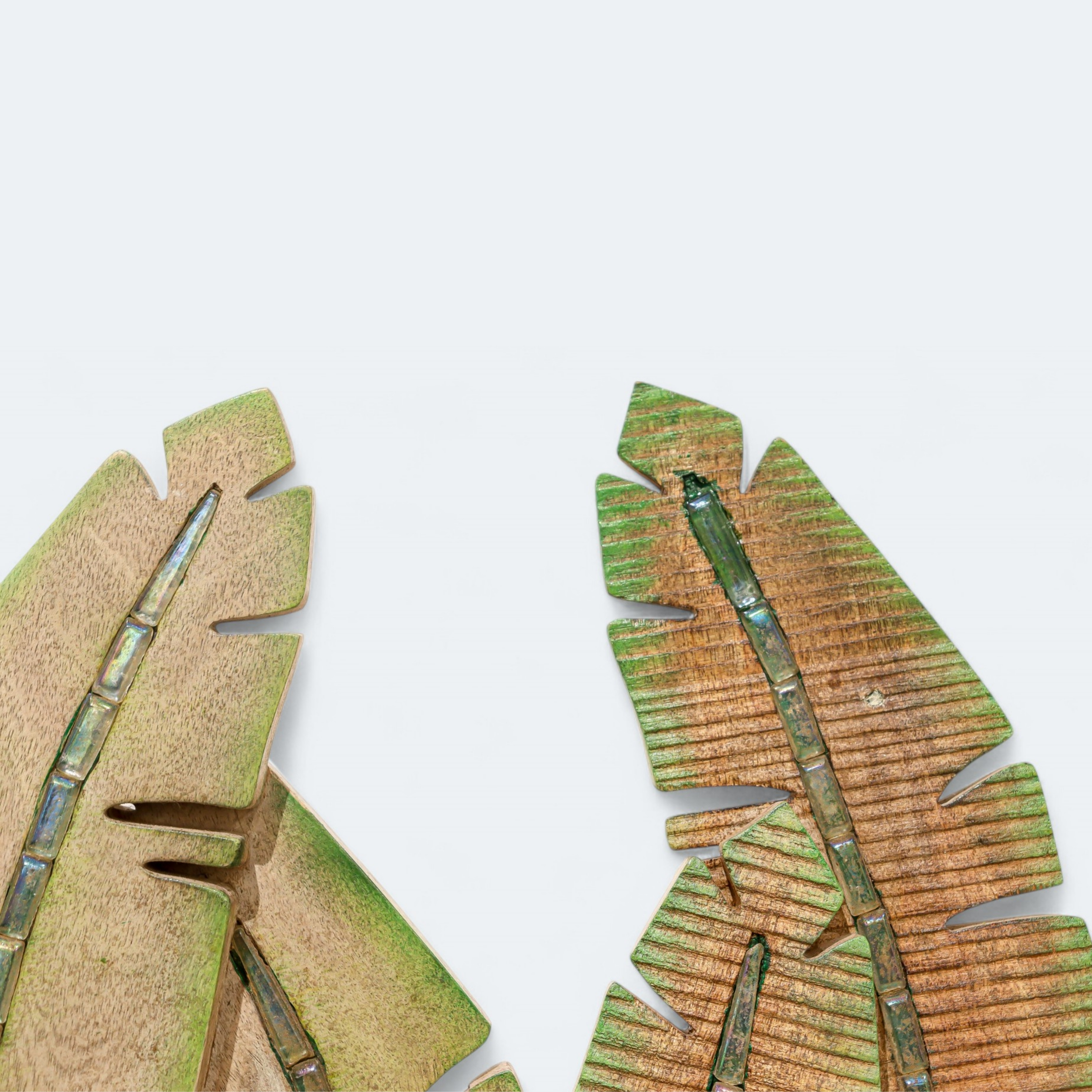 Wooden Banana Leaf Sculpture
