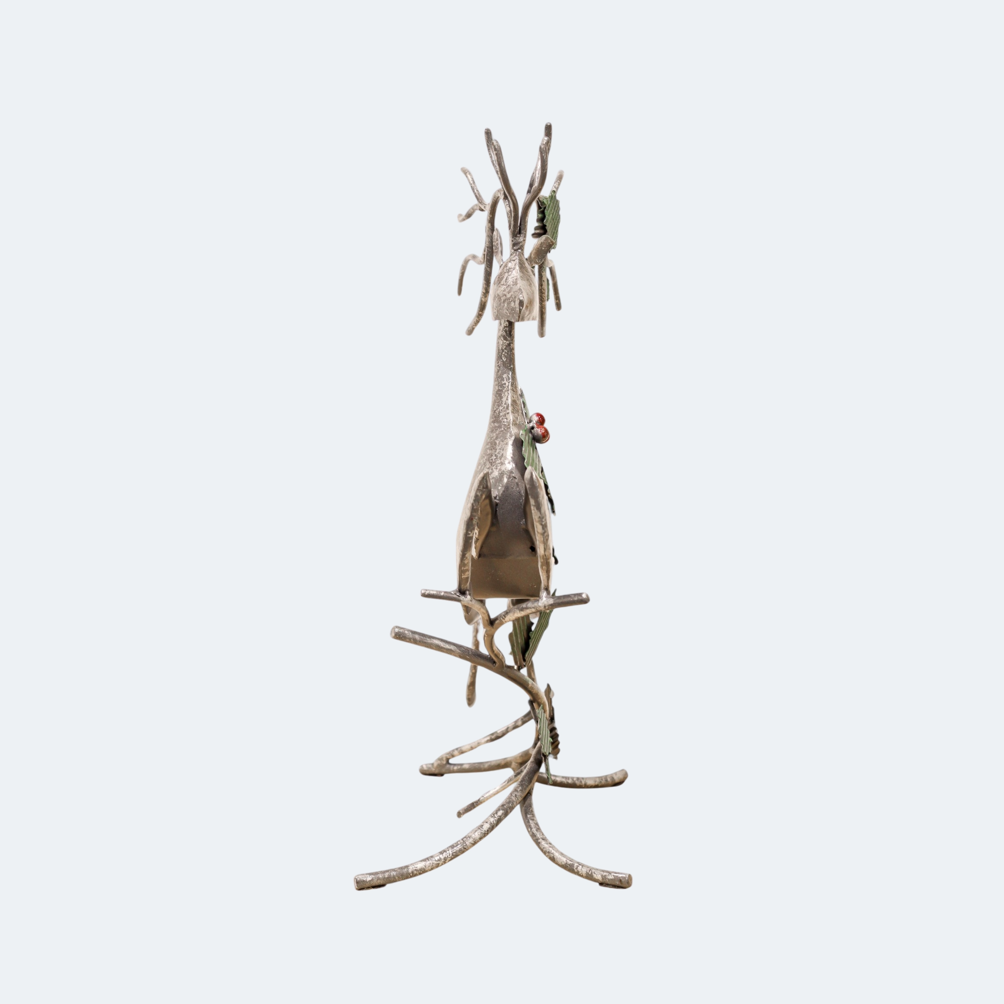 Iron Leaping Reindeer With Leaves