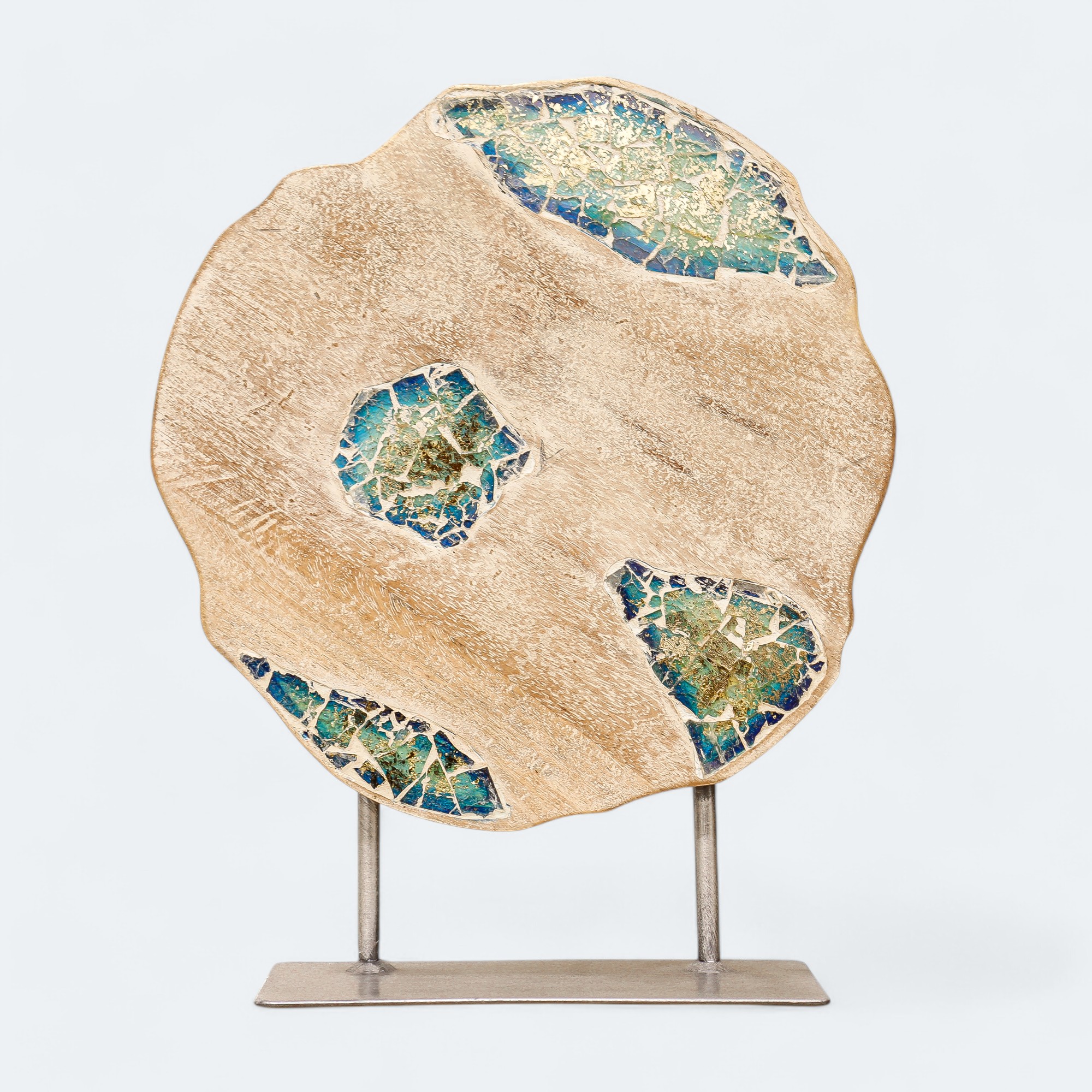 Wooden Mirror Mosaic Art