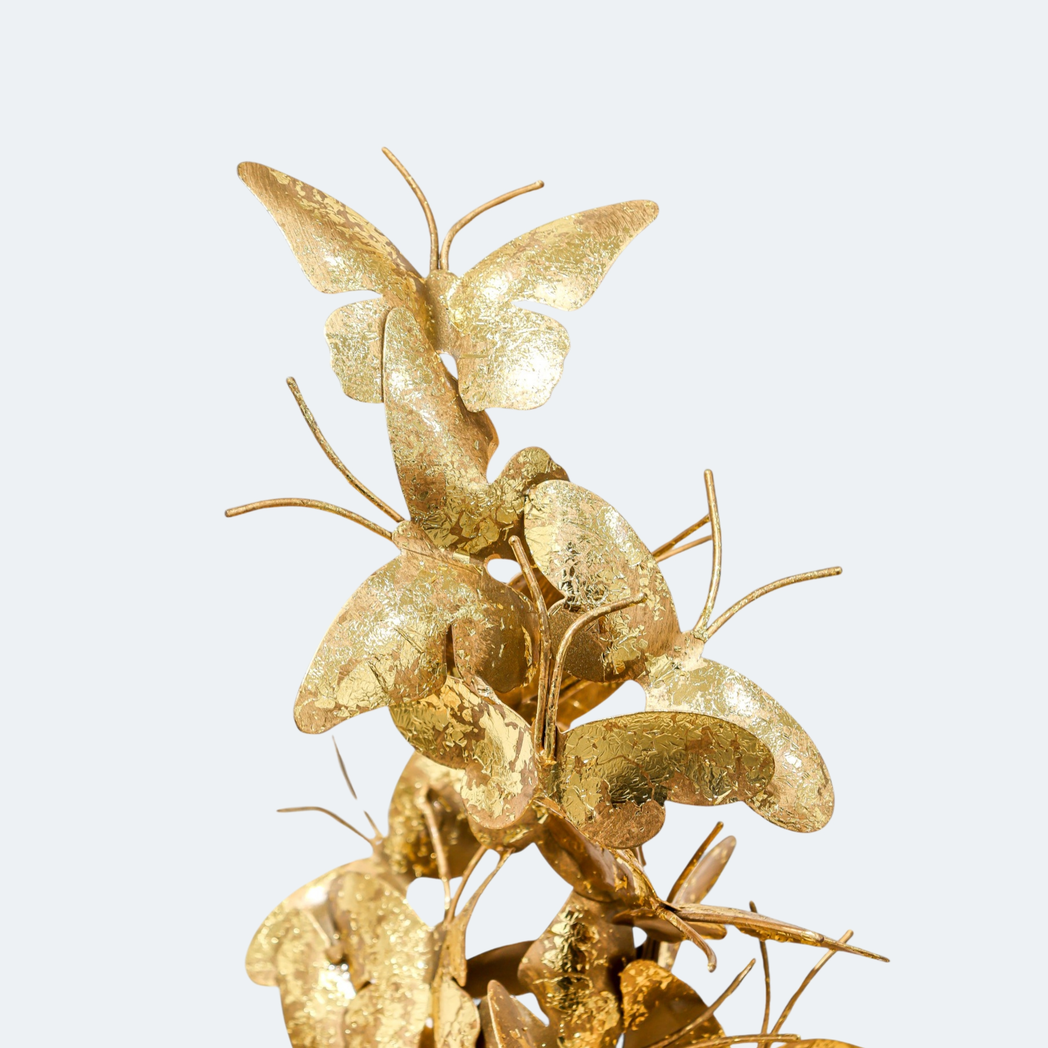 Stone Base Golden Butterfly