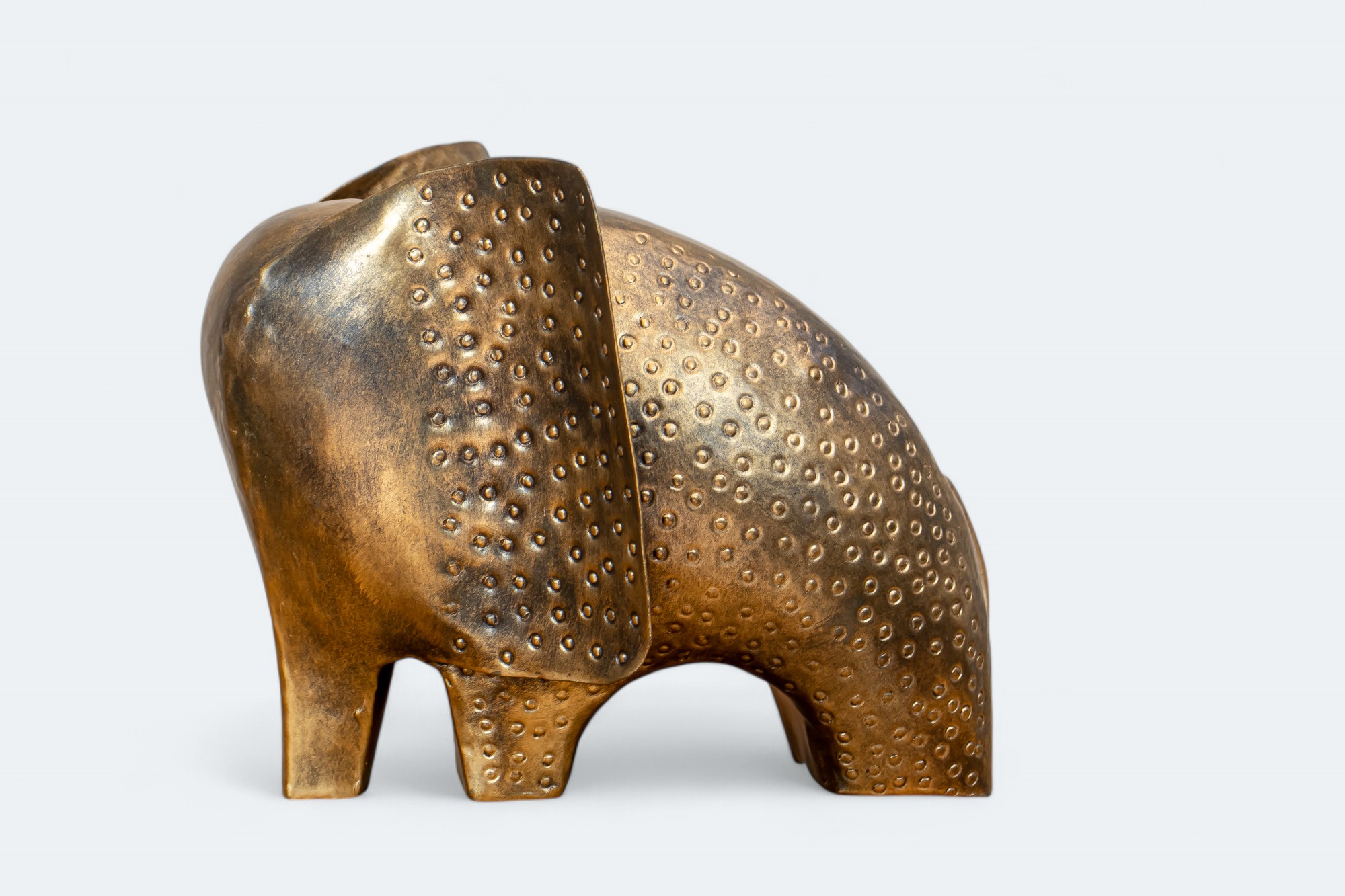 Golden Metal Elephant
