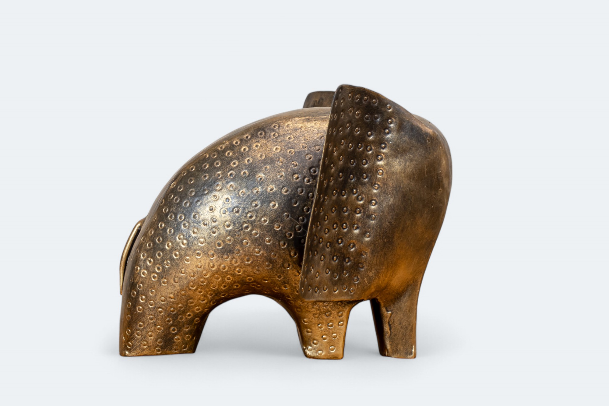 Golden Metal Elephant