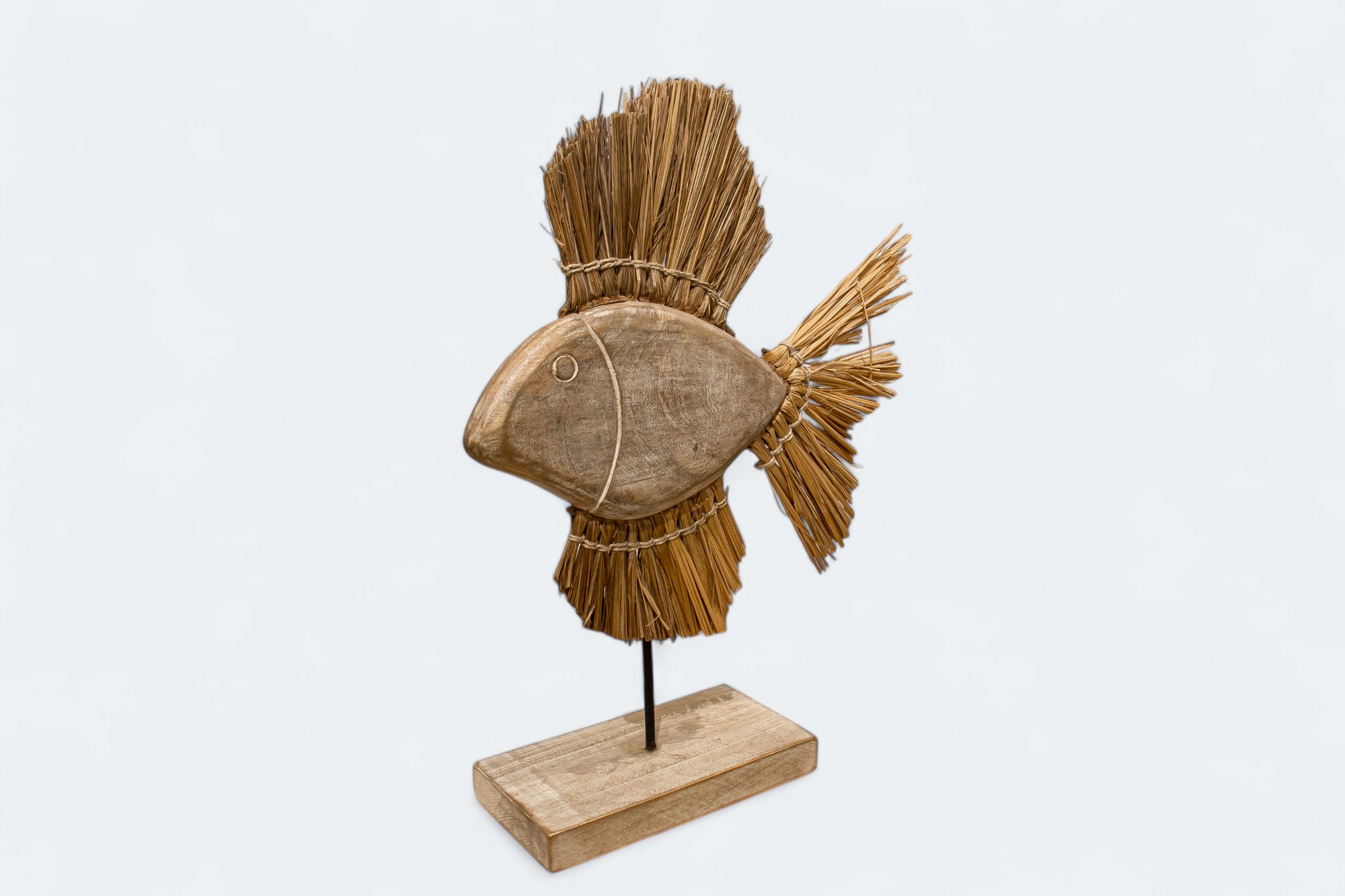 Wooden Fish Sculpture