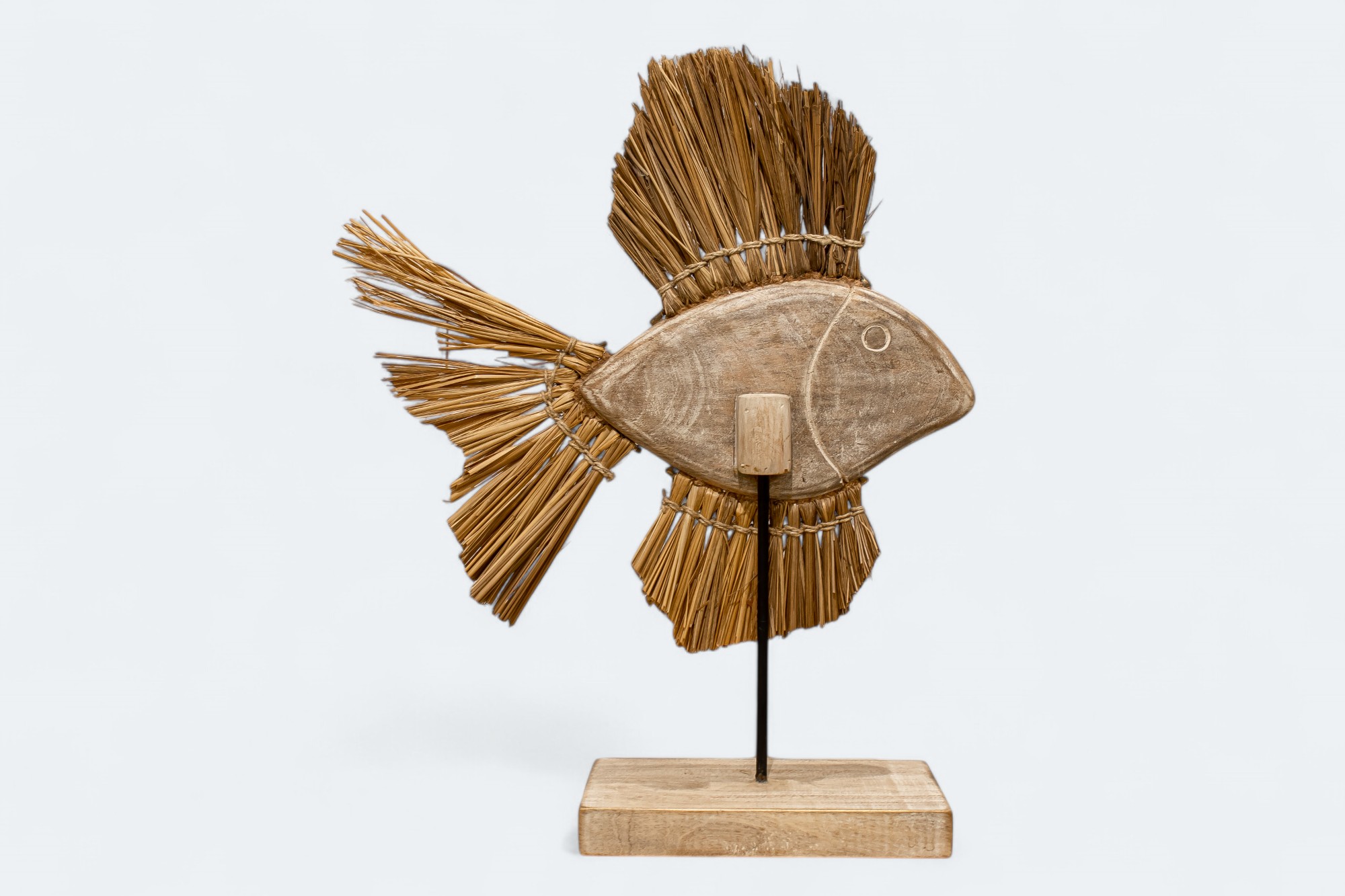 Wooden Fish Sculpture