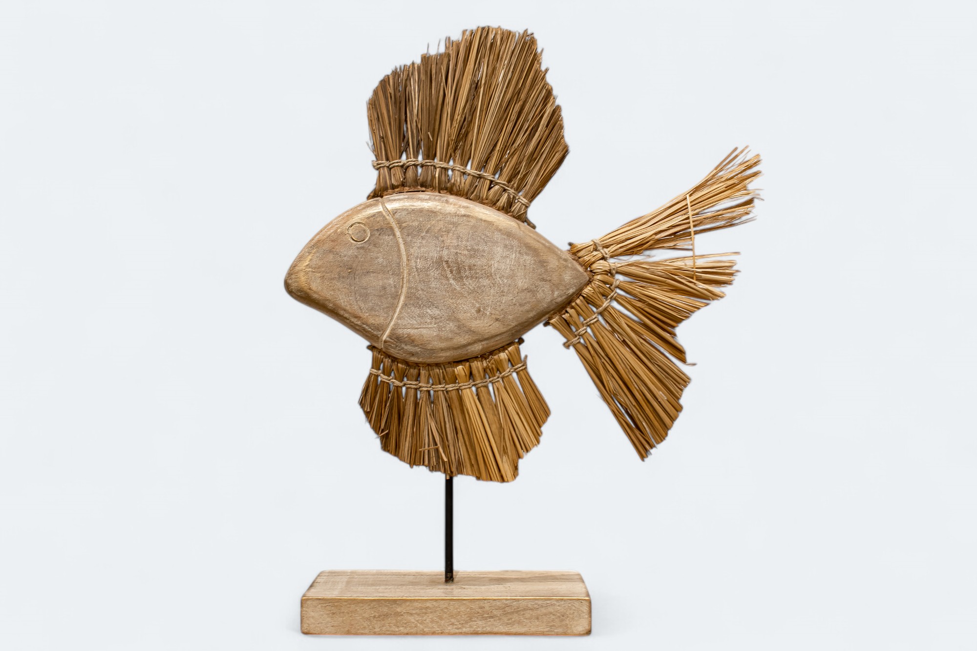 Wooden Fish Sculpture