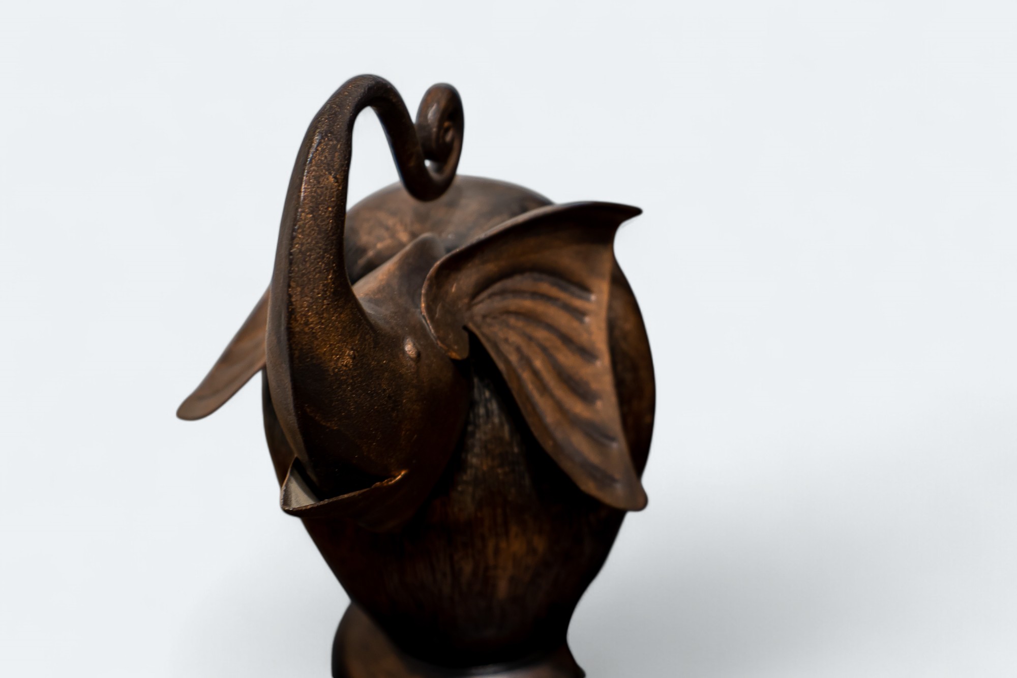 Wooden Elephant Bookends