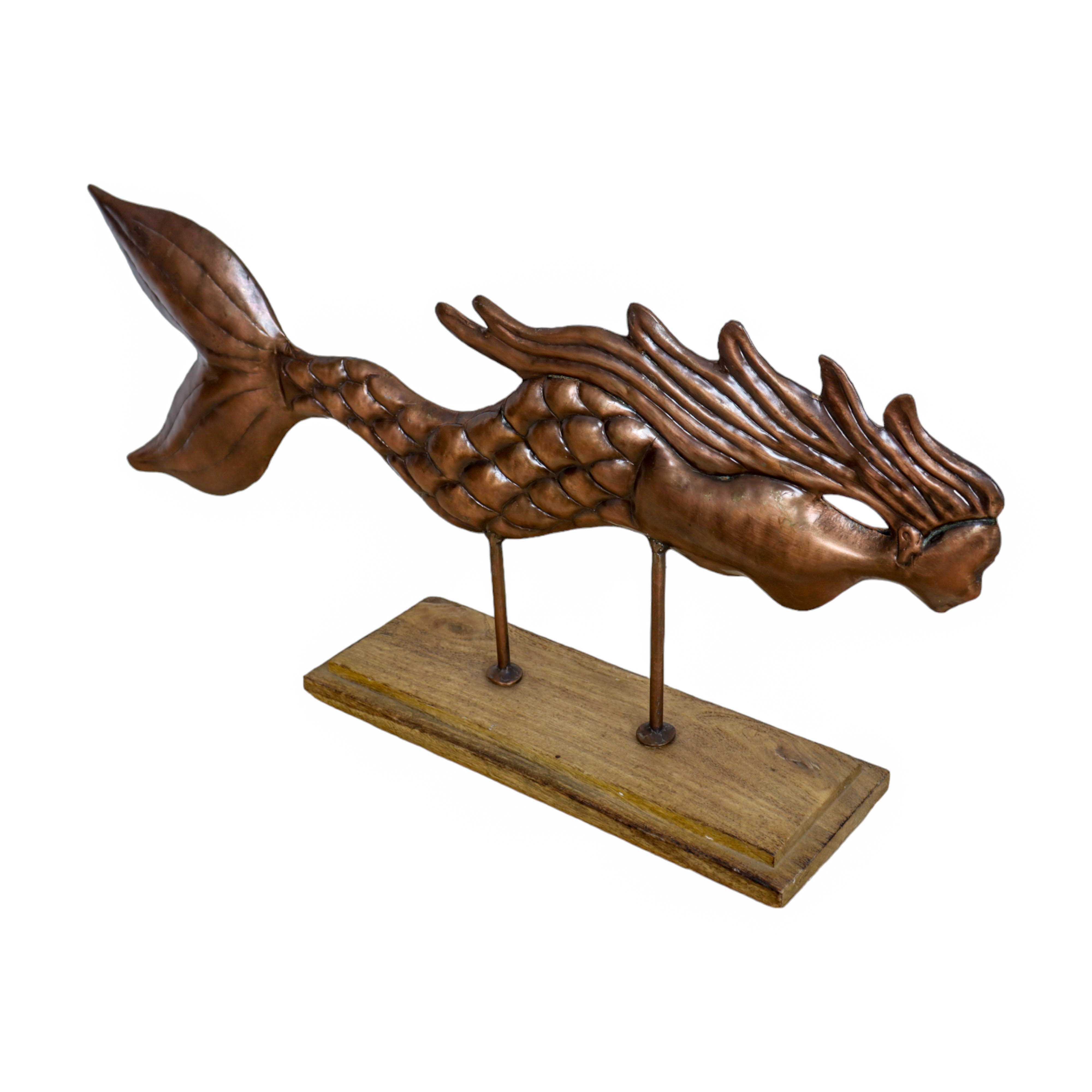 Mermaid fish statue