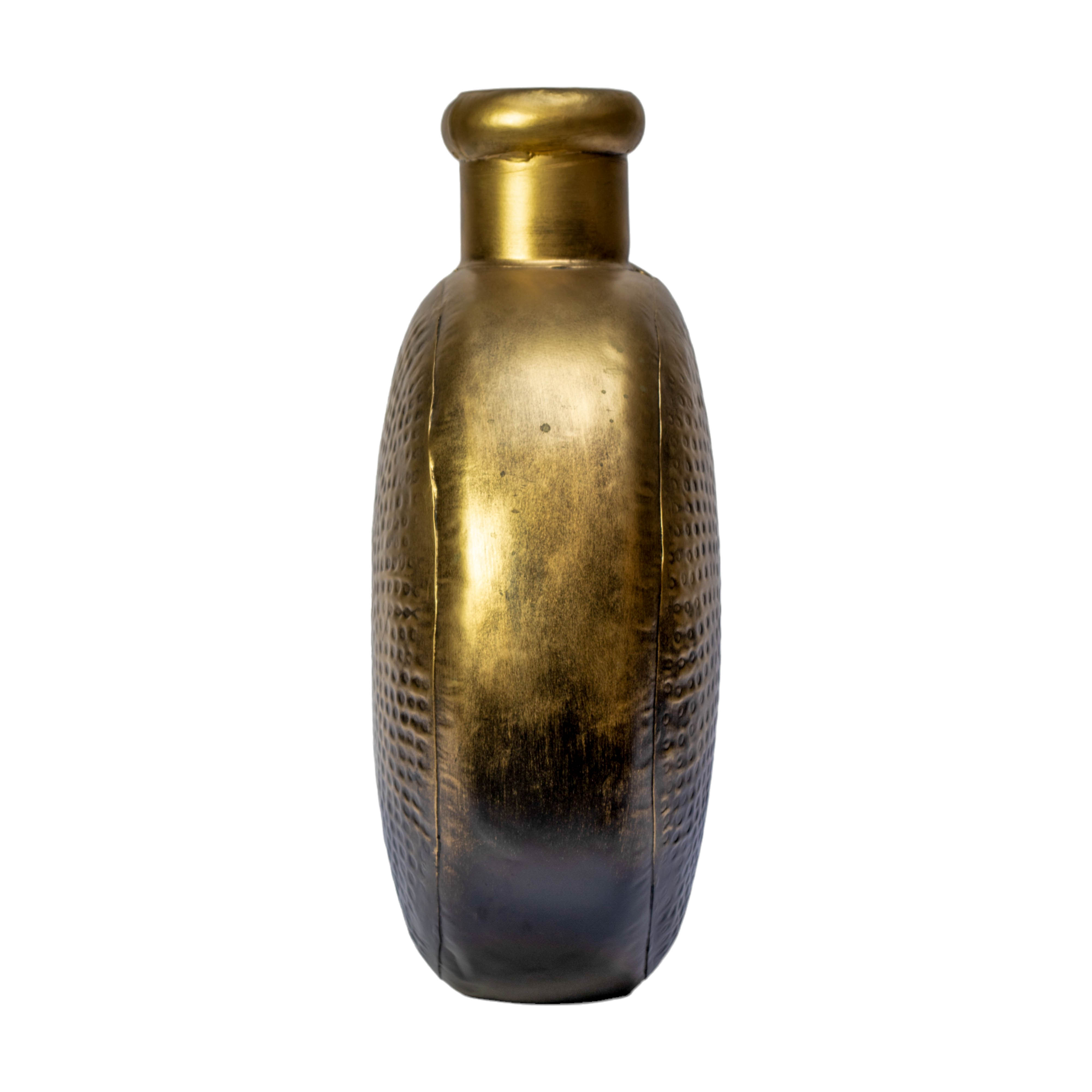 Golden Metal Flower Vase