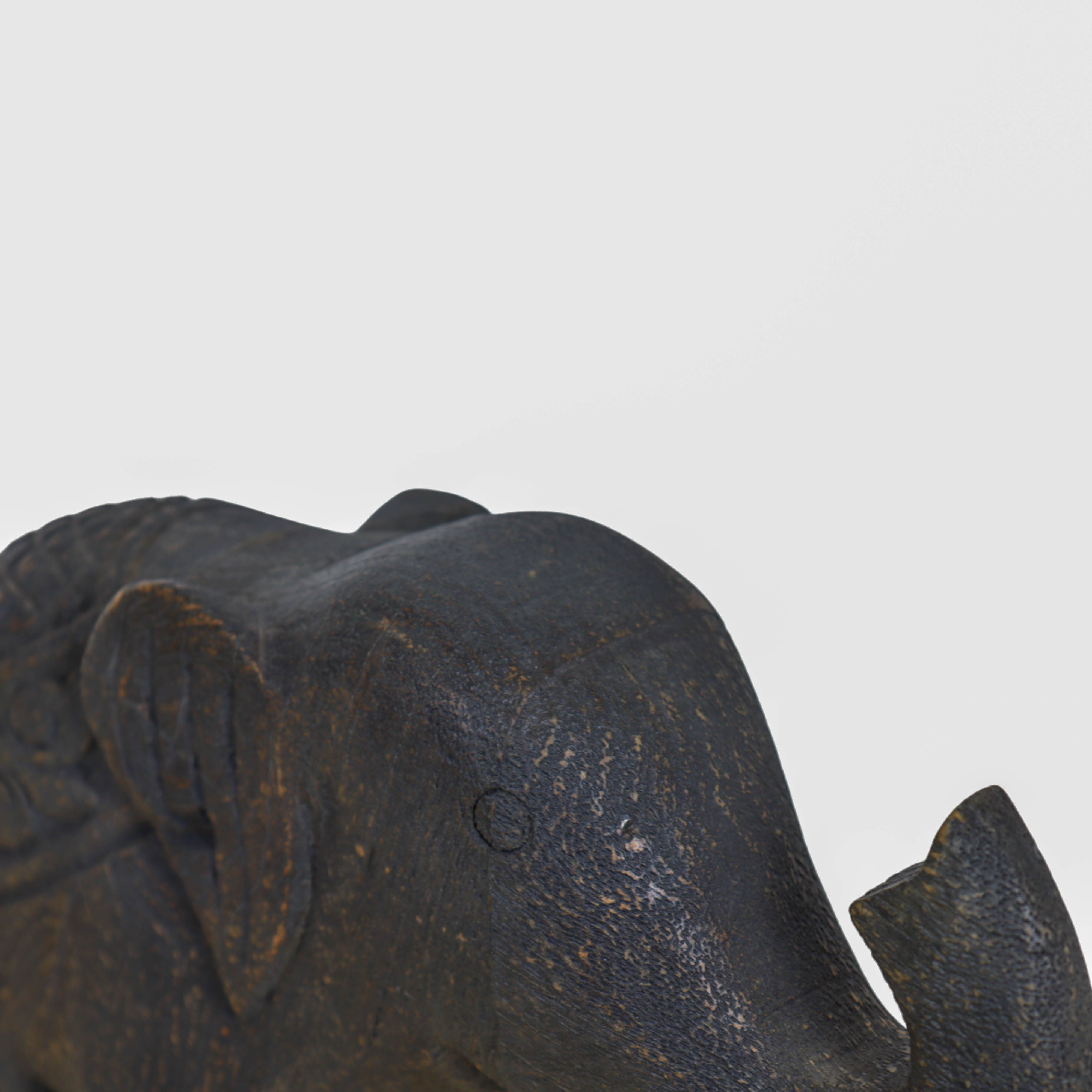 Beautiful Textured Wooden Elephant