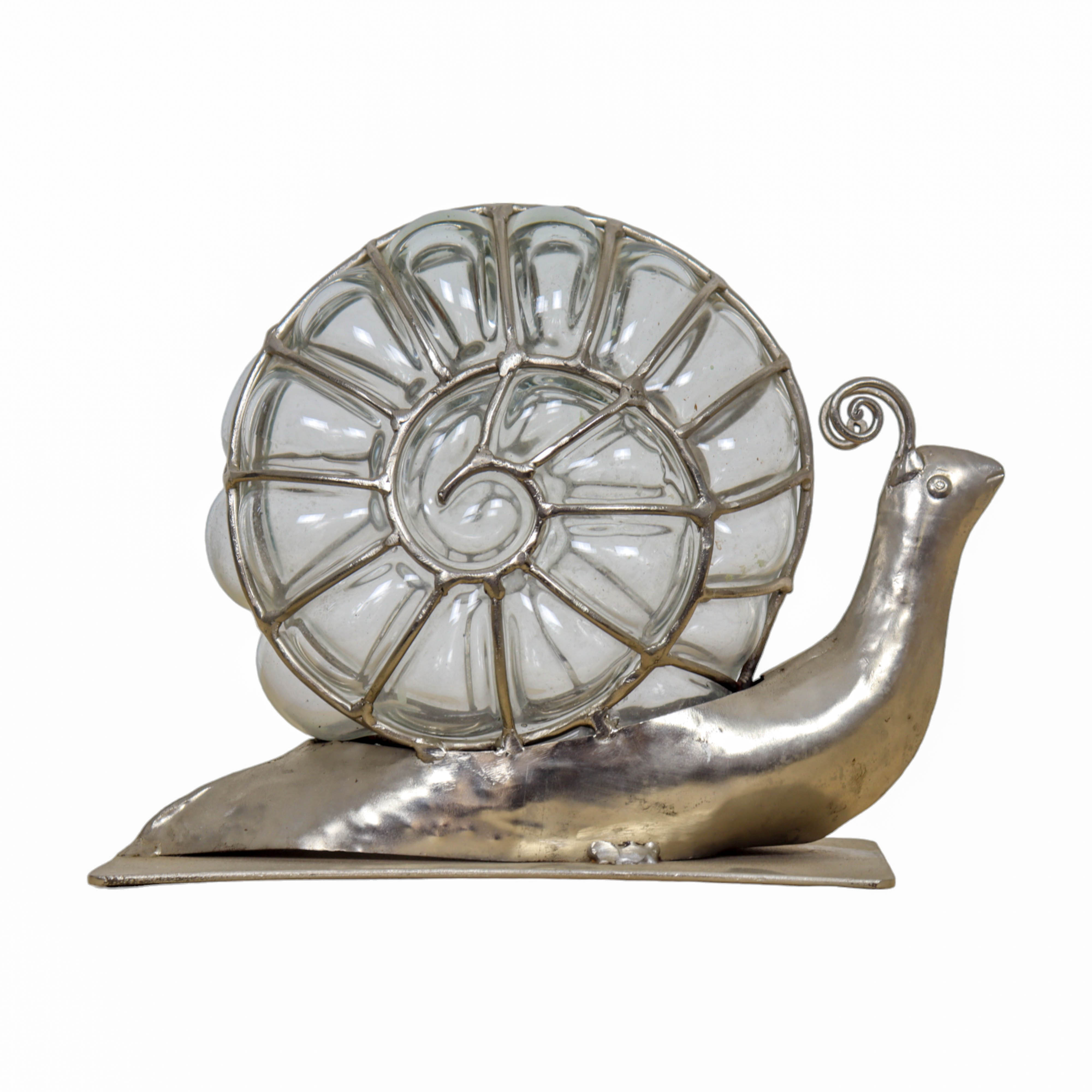 Antique Vintage Glass Snail