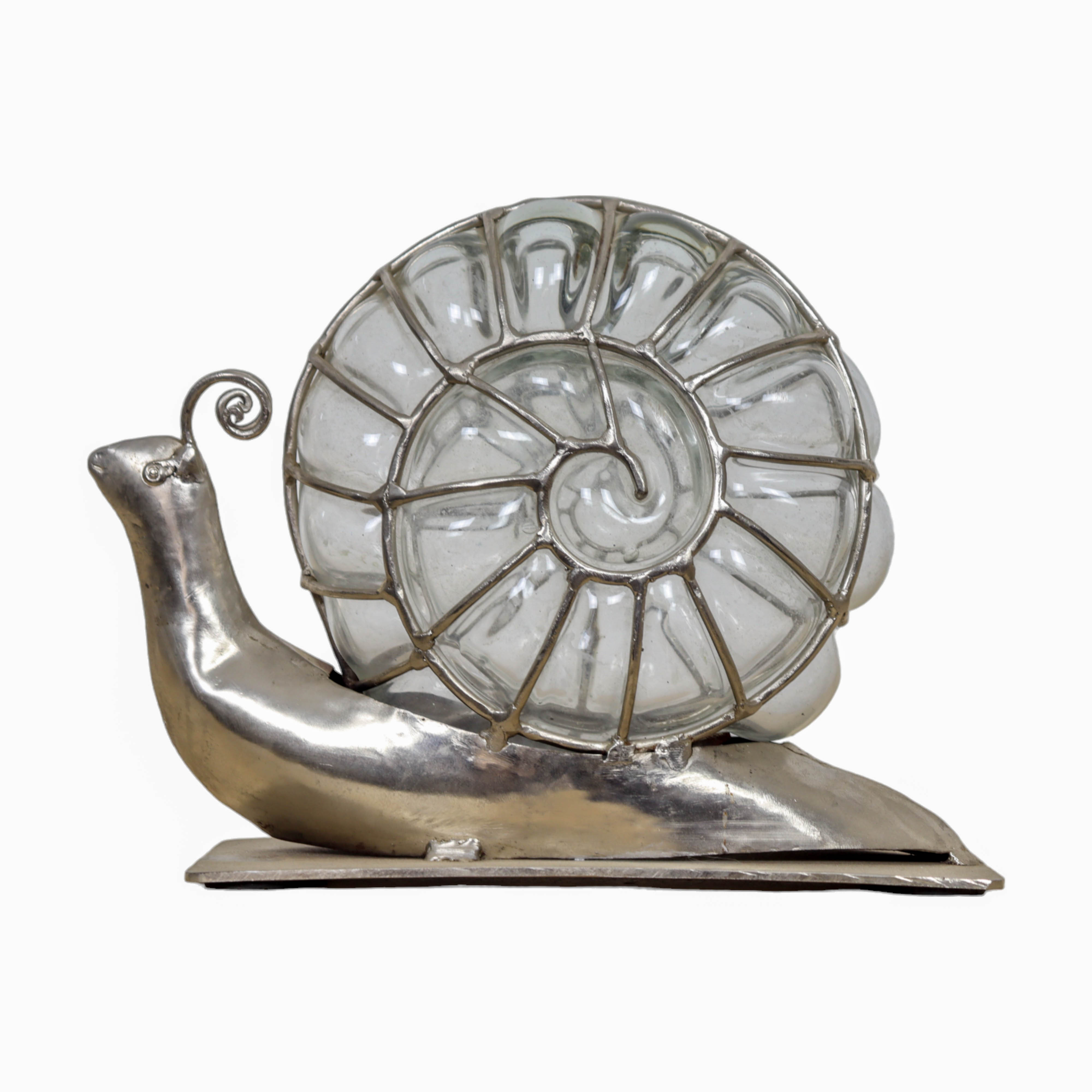 Antique Vintage Glass Snail