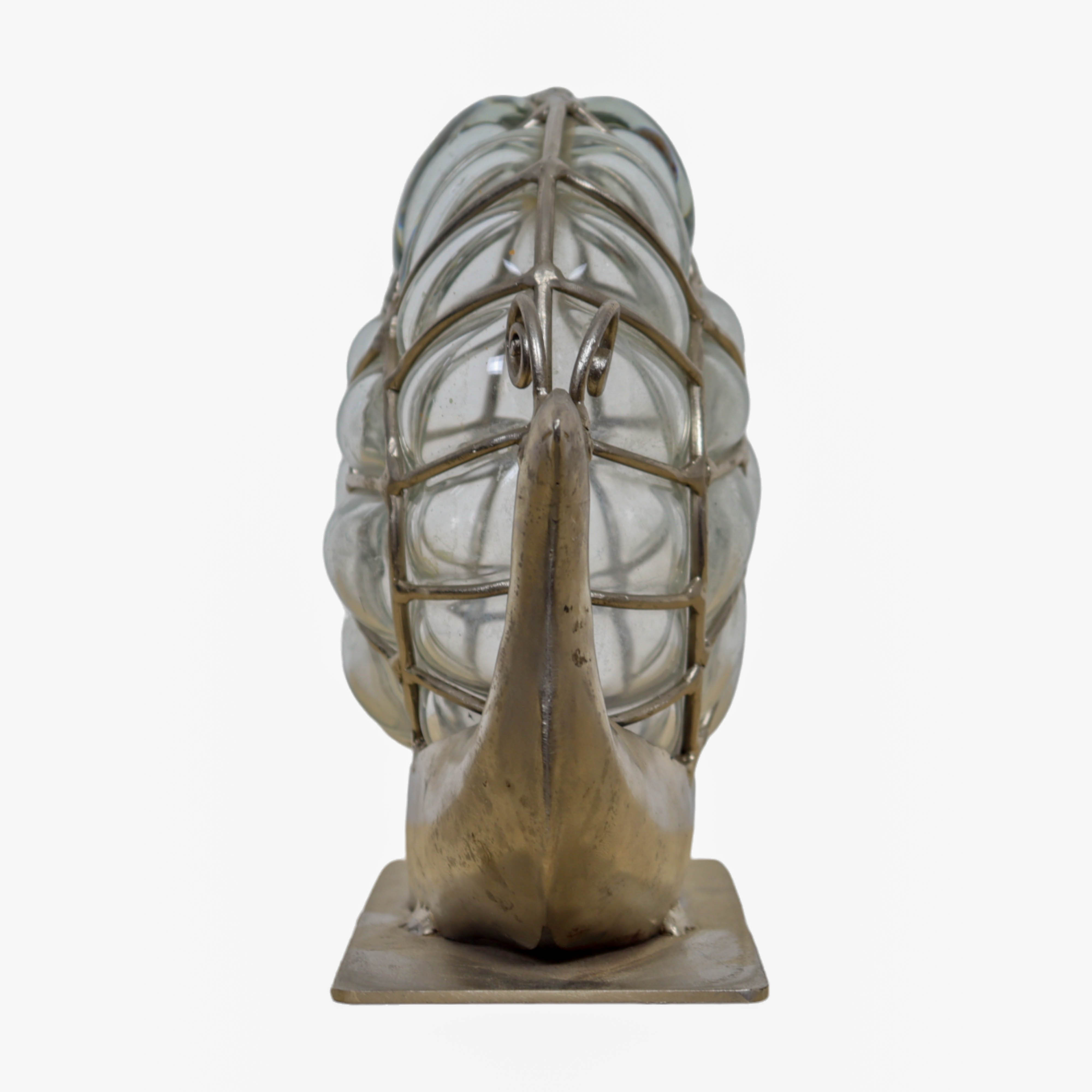Antique Vintage Glass Snail