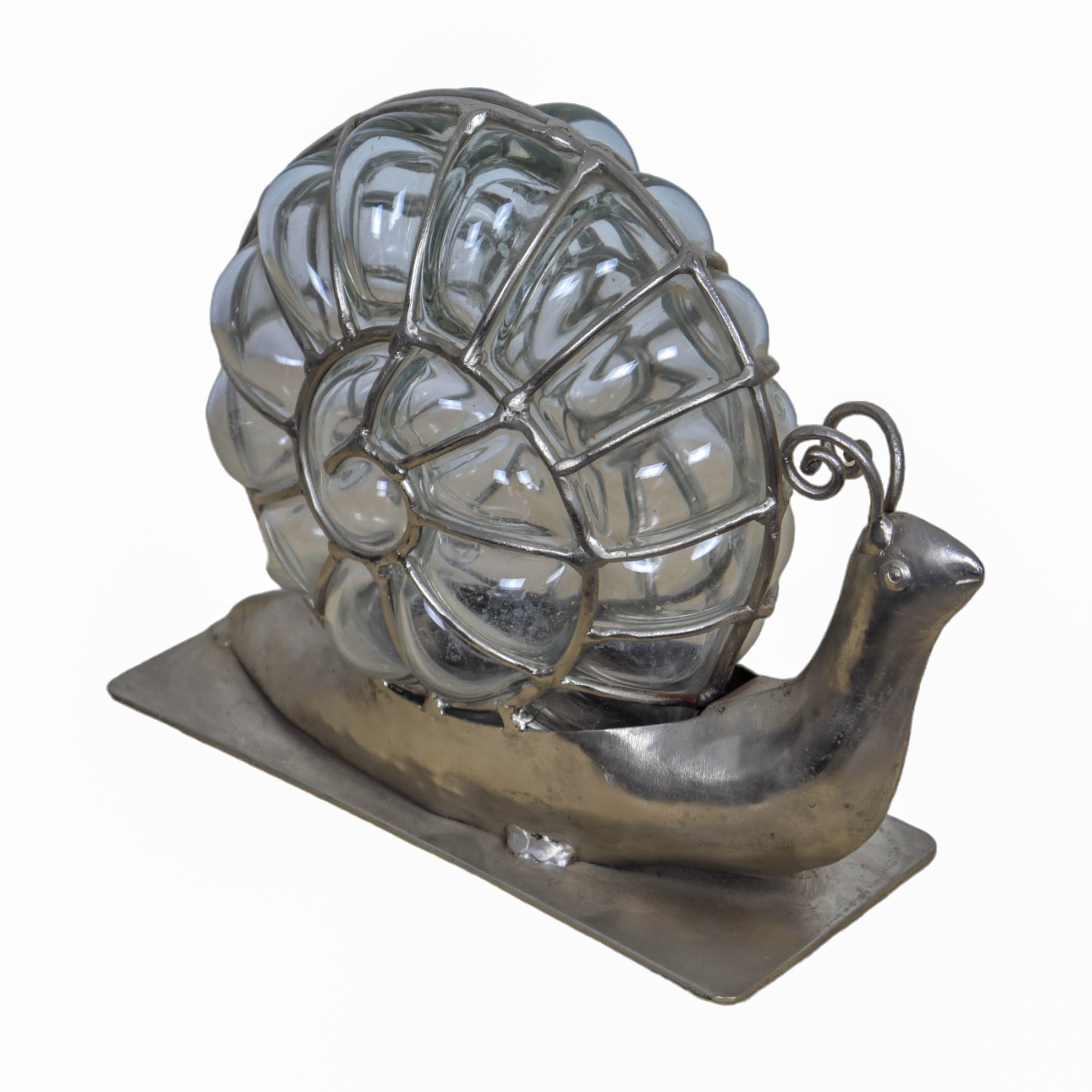 Antique Vintage Glass Snail