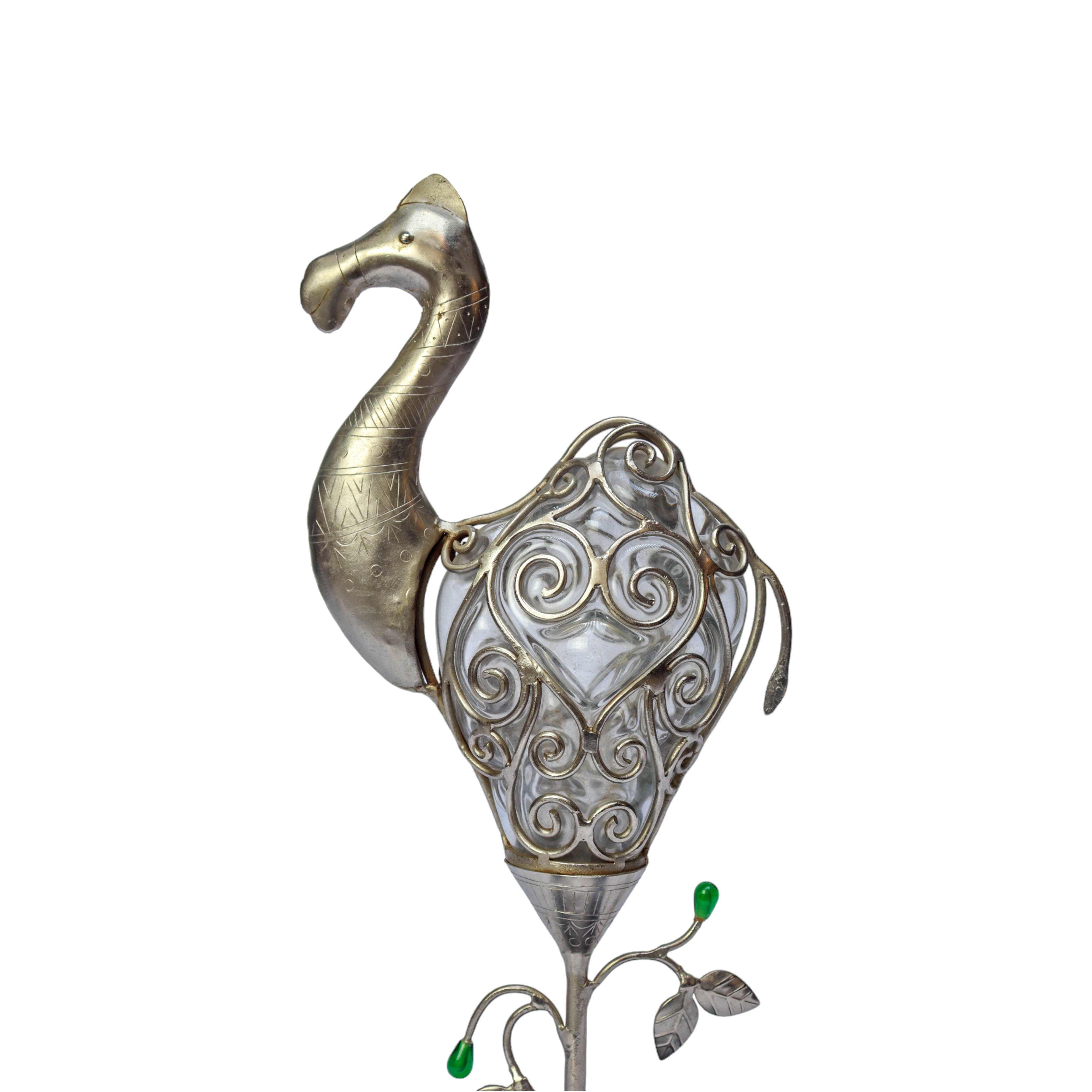 Decorative Glass And Metal Camel