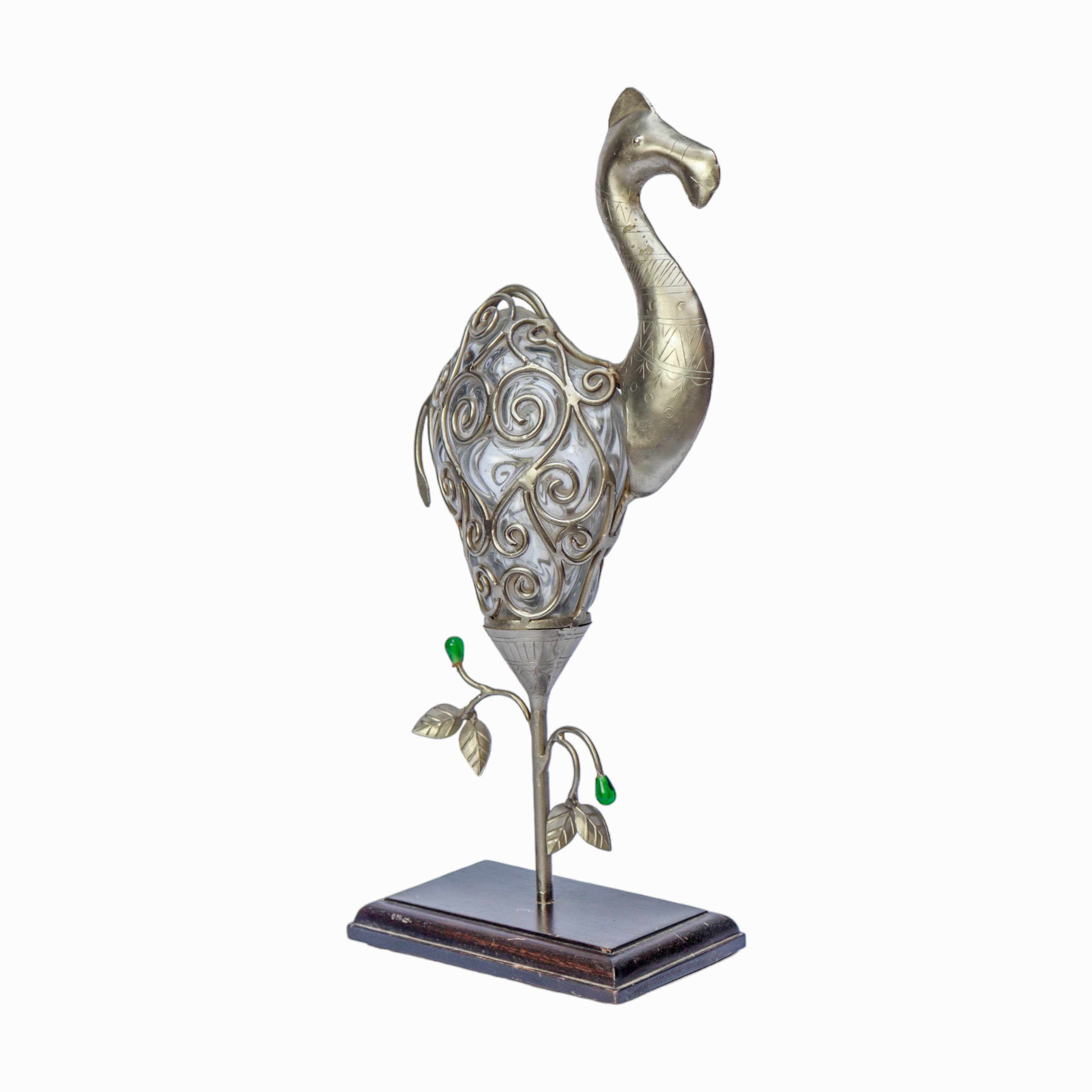 Decorative Glass And Metal Camel