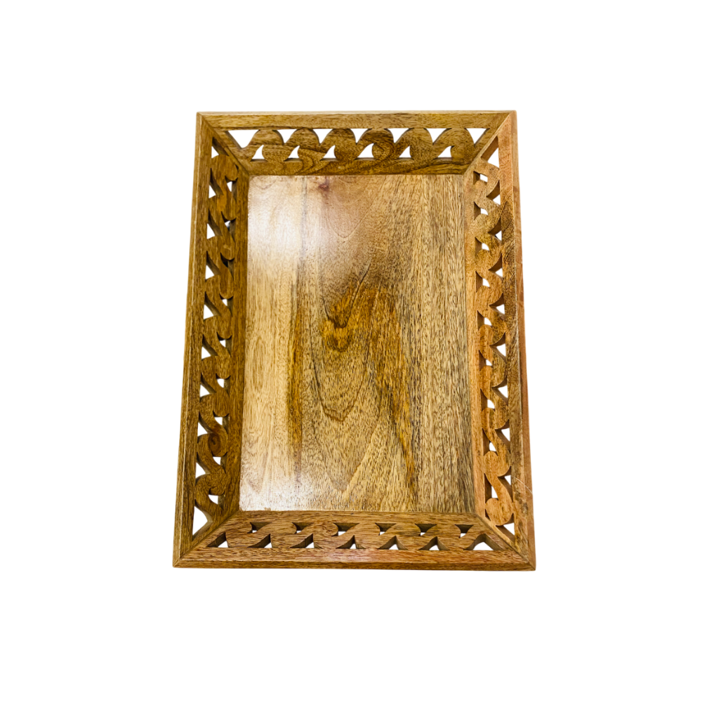 Wooden Carved Serving Tray
