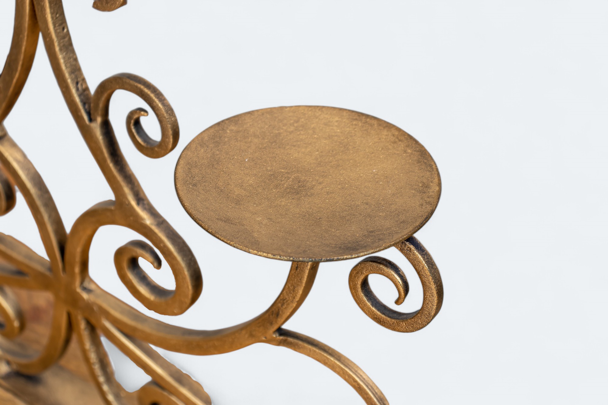 Golden 5 Tealight Candle Holder Stand