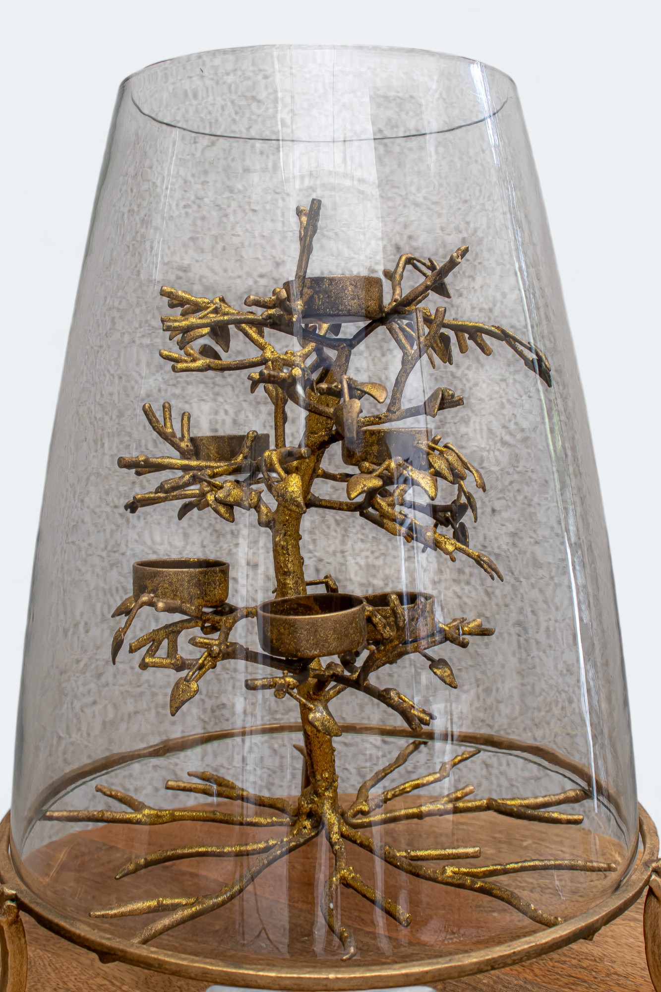 Golden Tree Votive Candle Holder