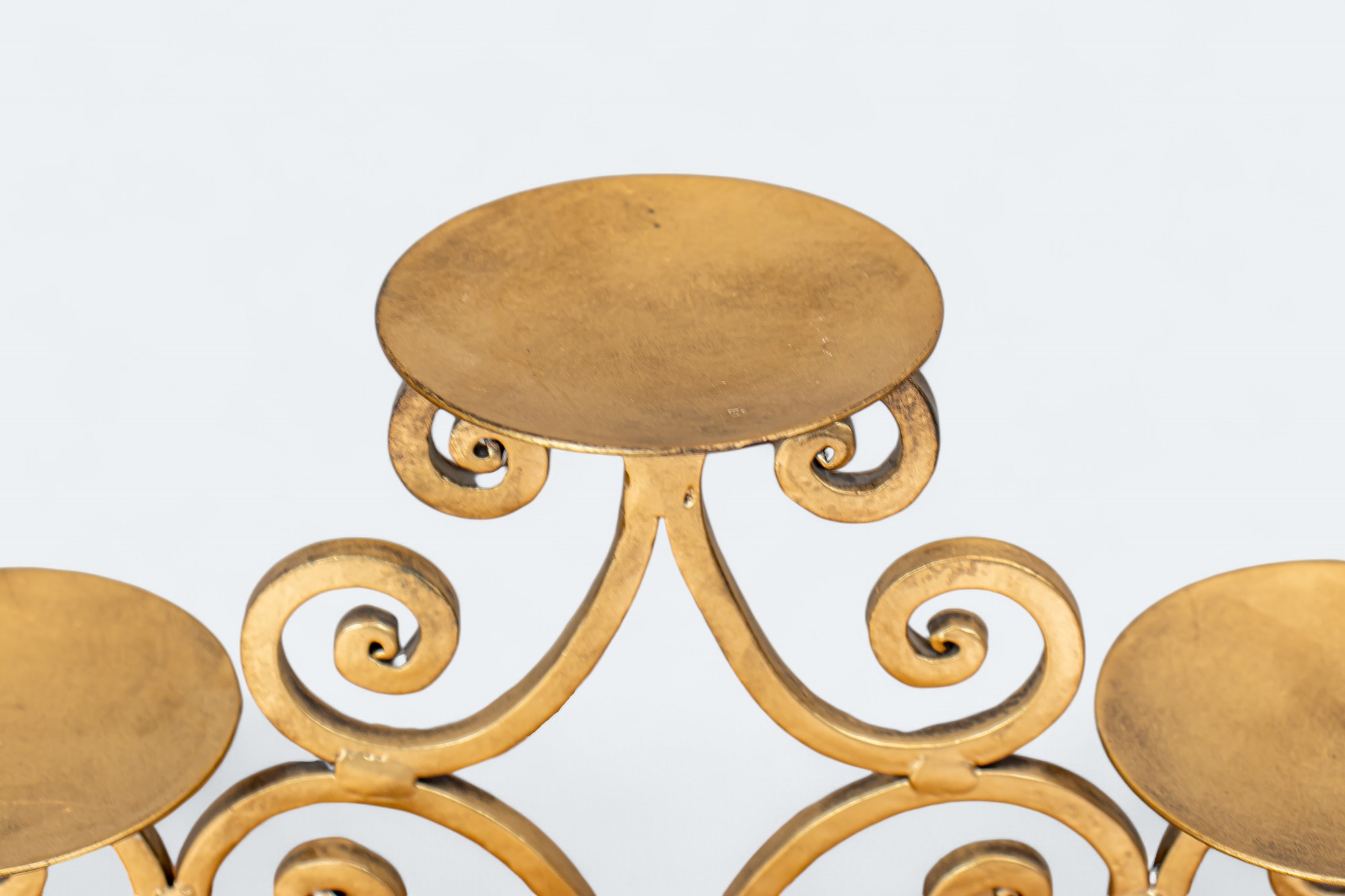 Antiqued Iron 5-Candle Stand